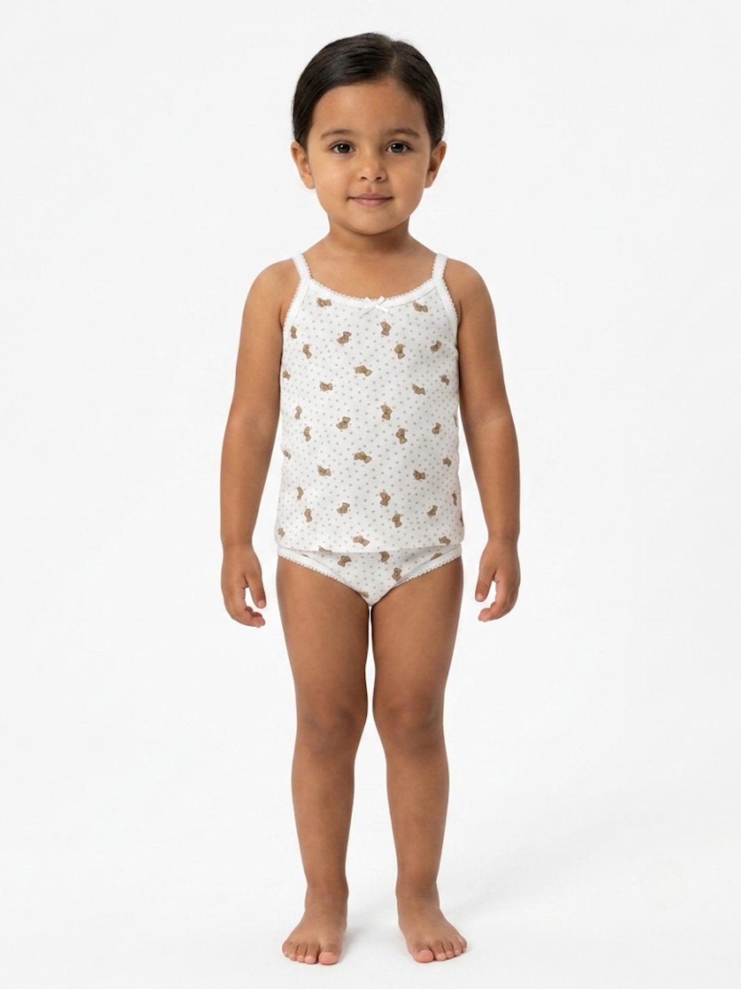 Ensemble Fille en Coton "Ourson" – Pack (x2)