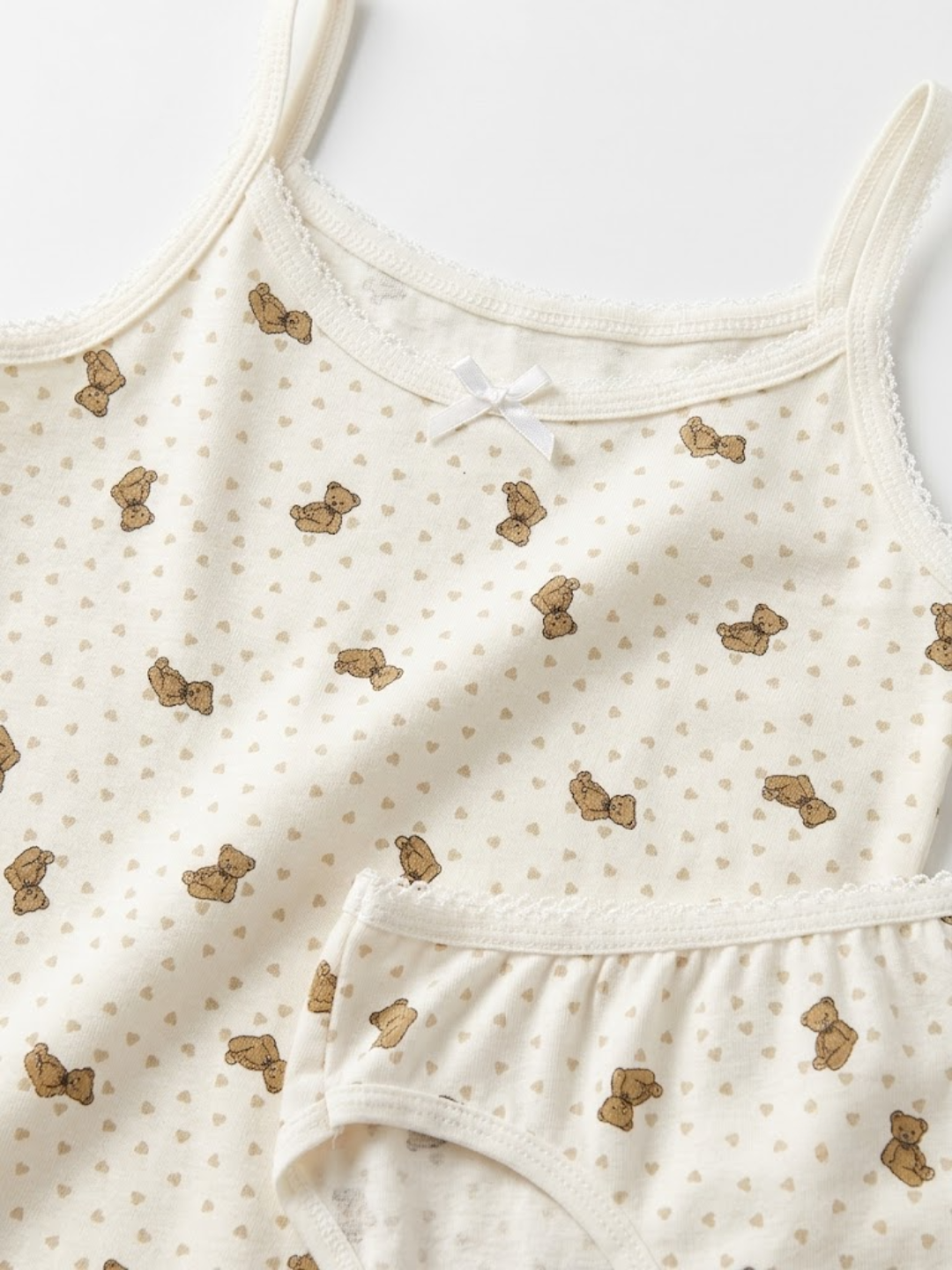 Ensemble Fille en Coton "Ourson" – Pack (x2)