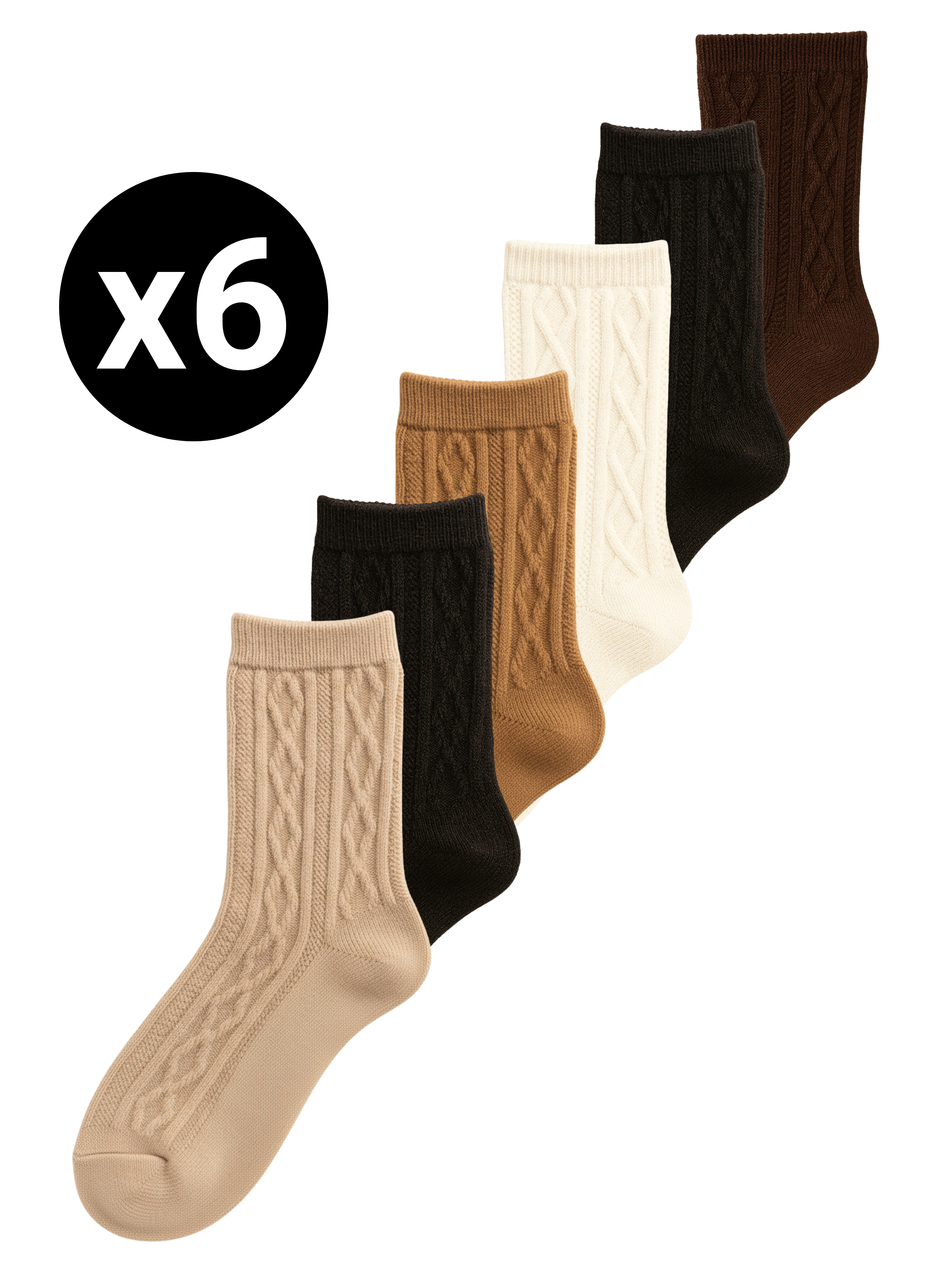 Chaussettes Douces à Torsades