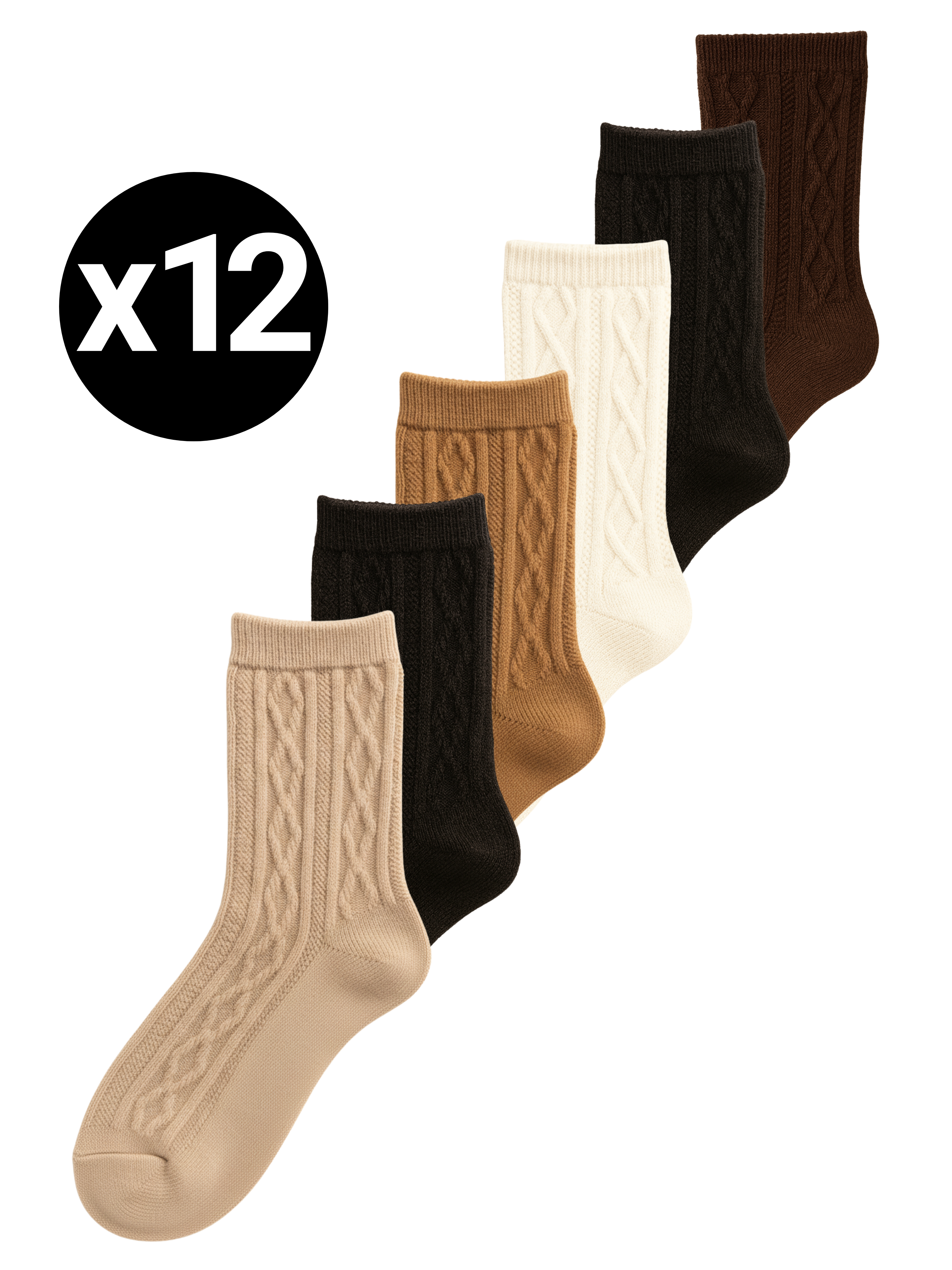 Chaussettes Douces Ă Torsades