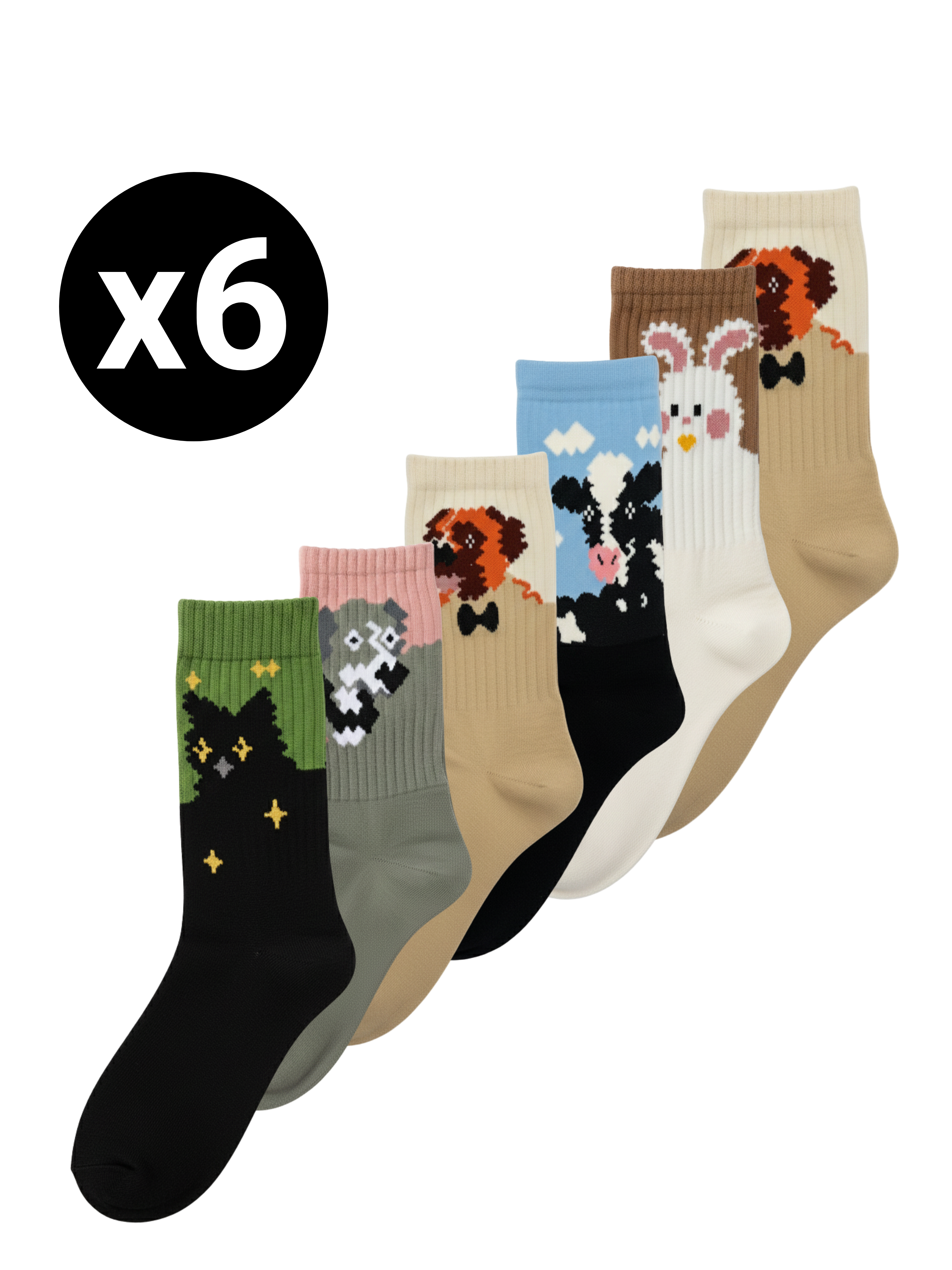 Chaussettes en Coton Fantaisie – 35/40