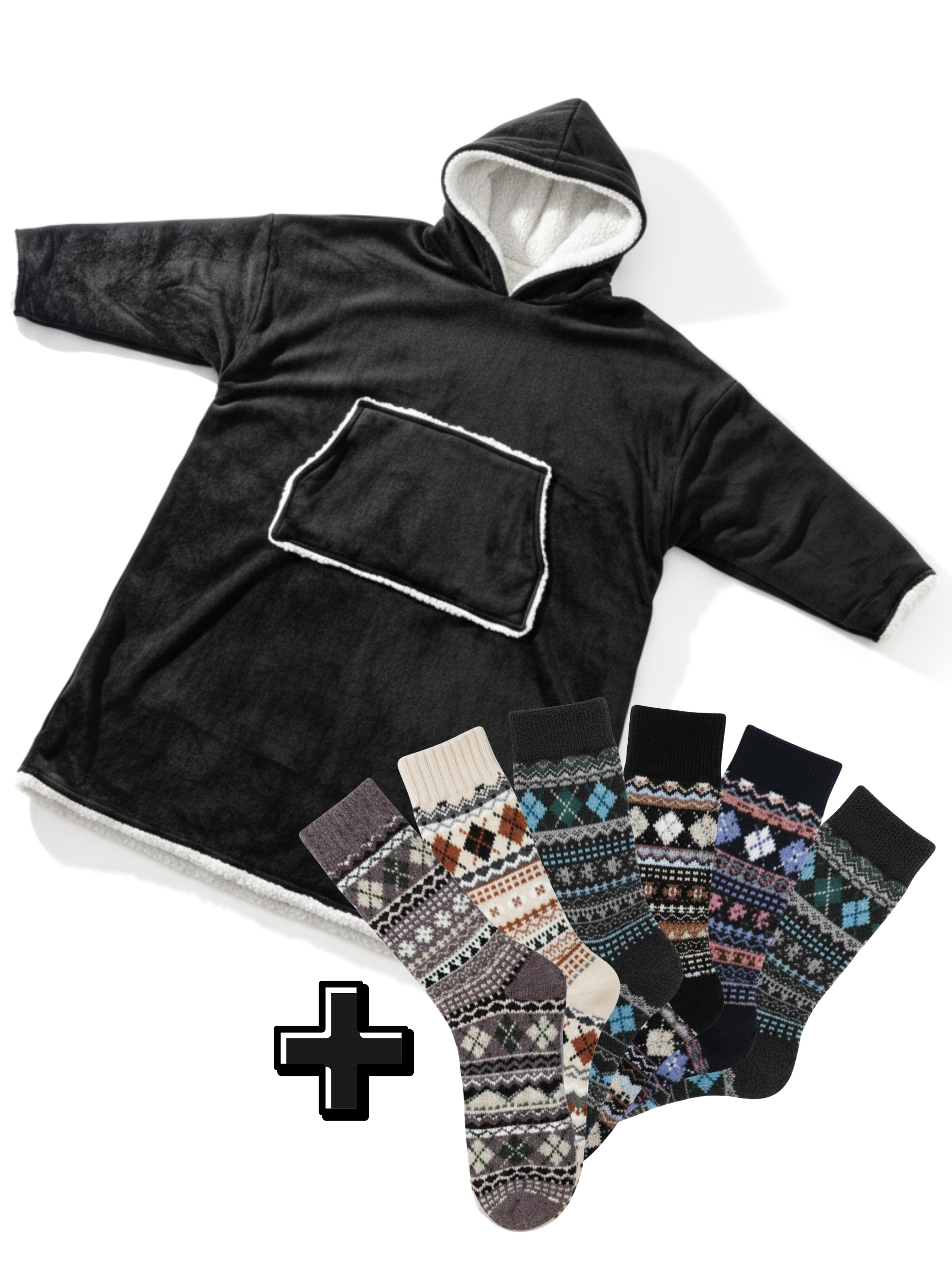 Capuche Emelle + Chaussettes Cachemire Nordic (x6)