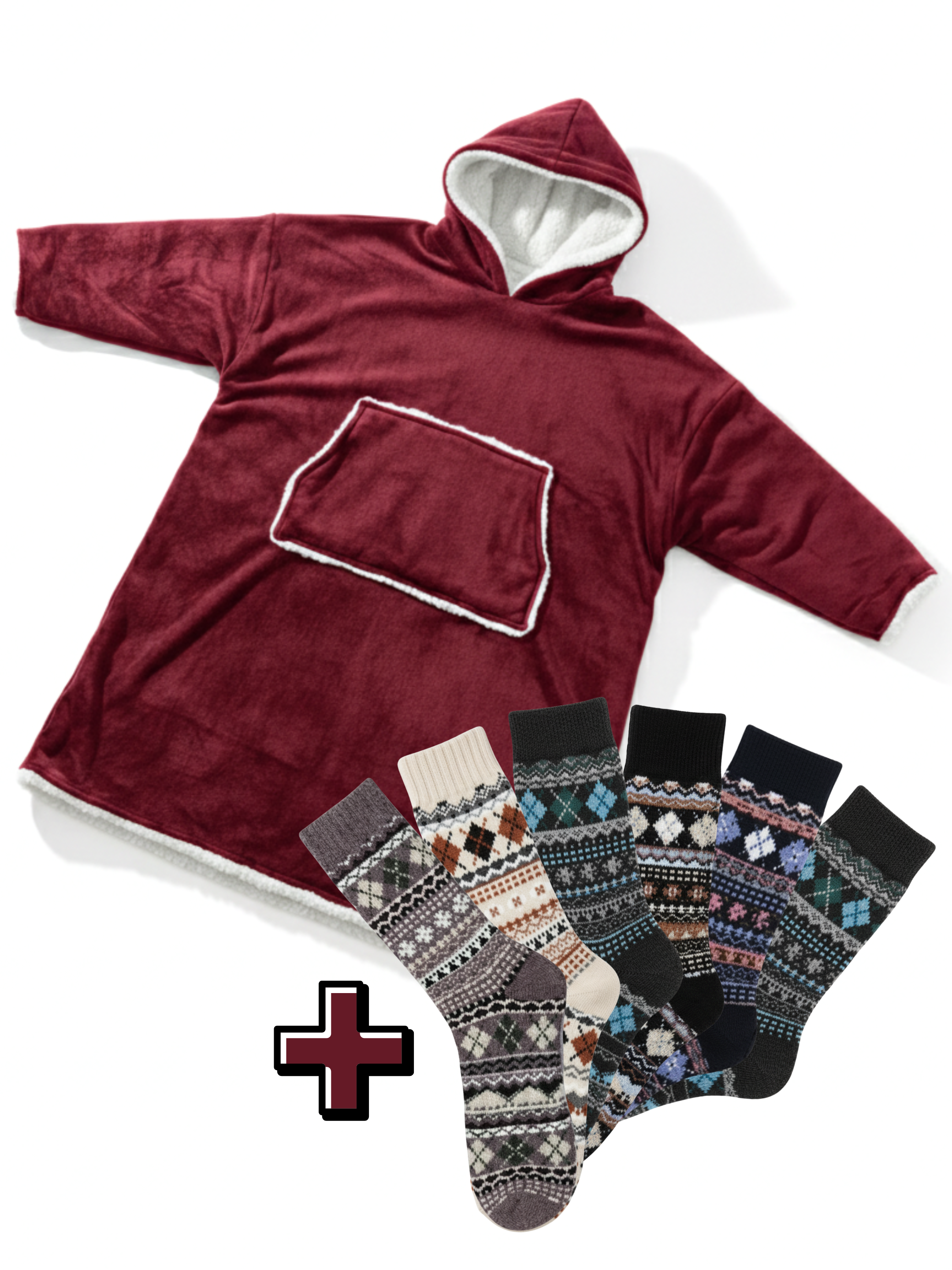 Capuche Emelle + Chaussettes Cachemire Nordic (x6)