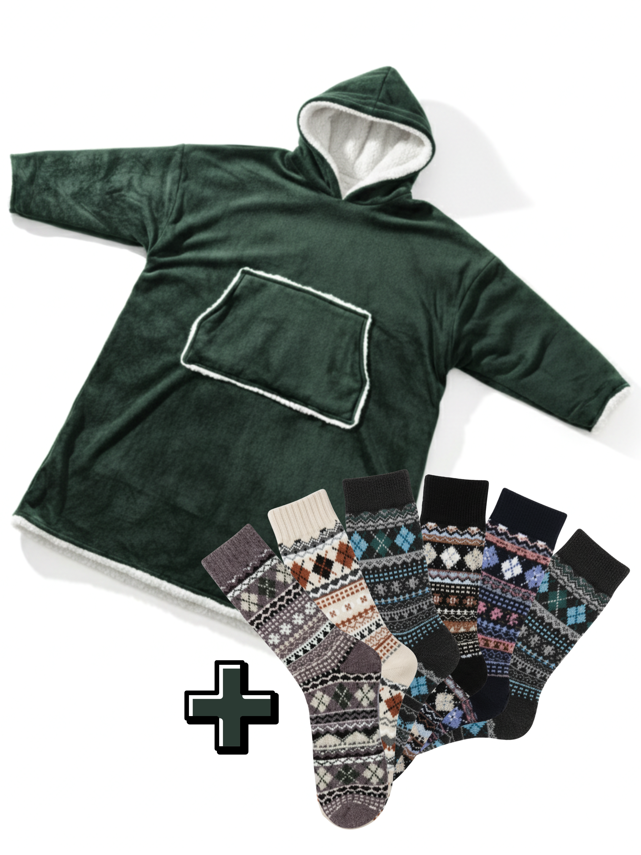 Capuche Emelle + Chaussettes Cachemire Nordic (x6)