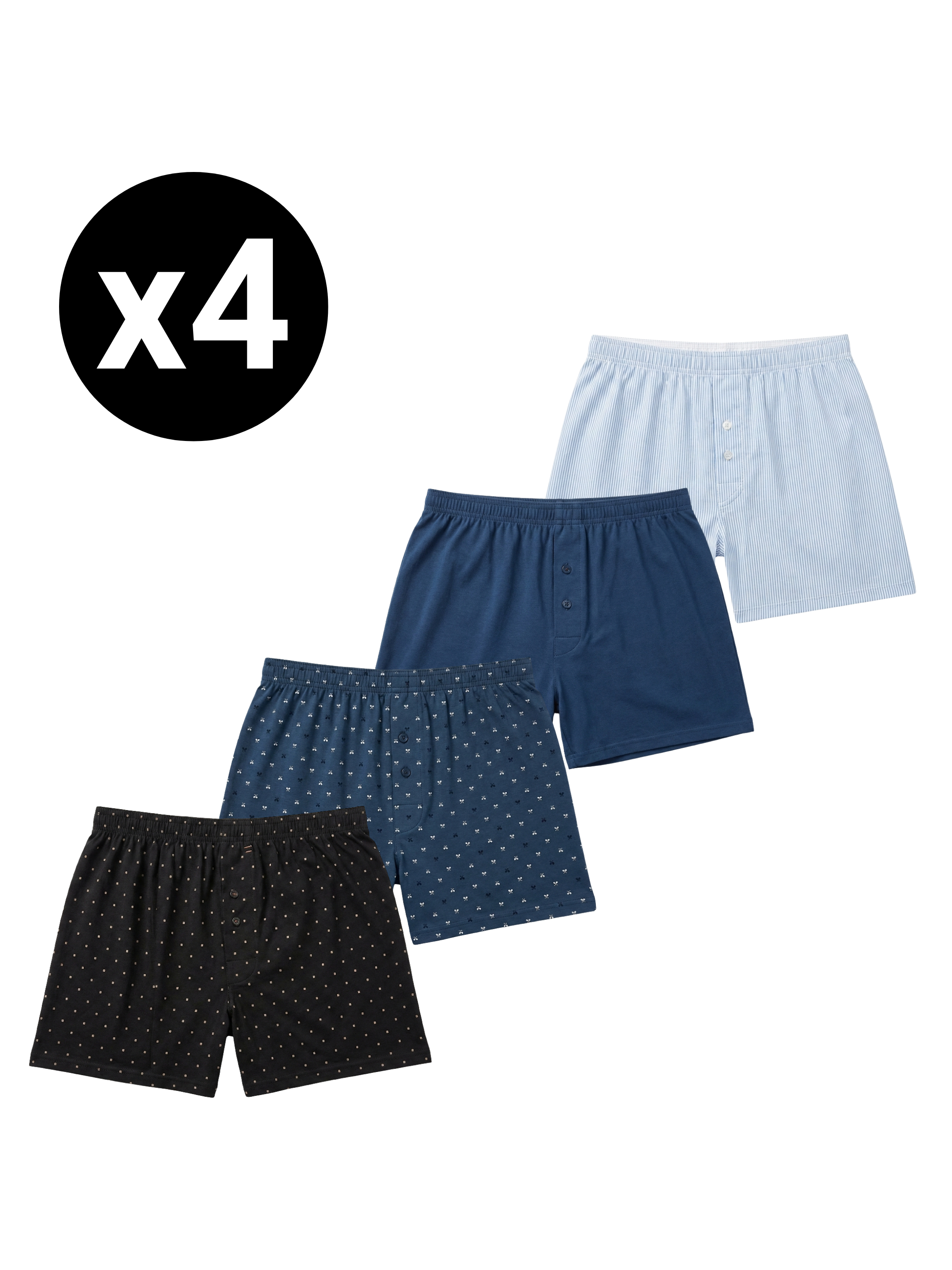 Caleçons Basic Homme – Pack (x4)