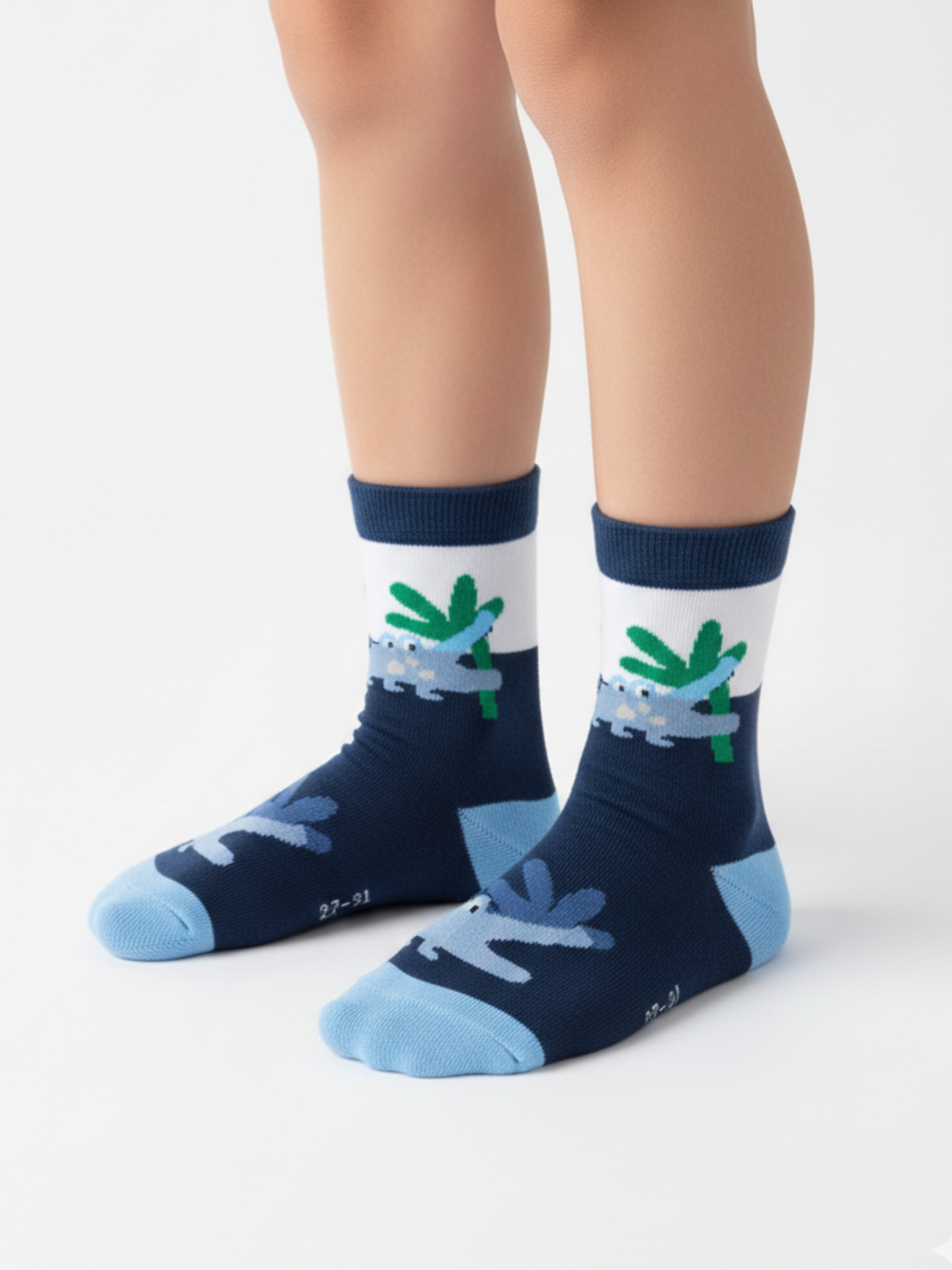 Chaussettes Coton 'Crocodile' – Pack (x12)