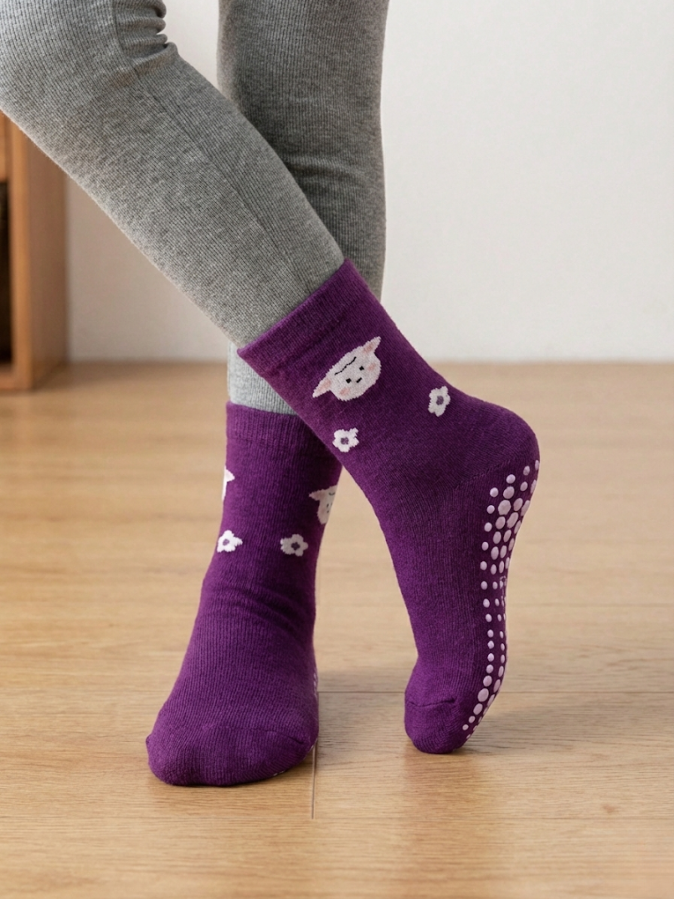 Chaussettes Antidérapantes Fille – Pack (x12)