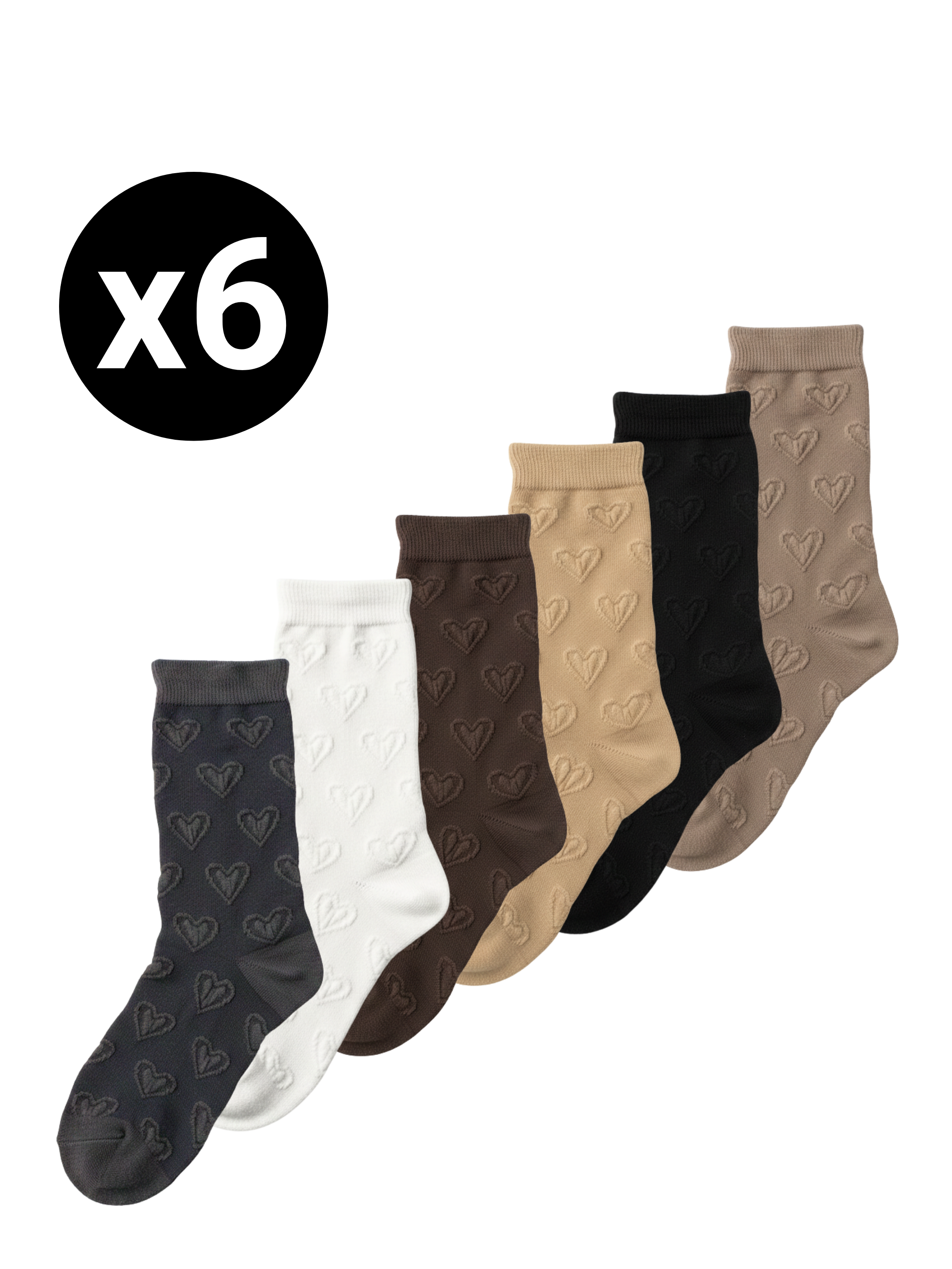 Chaussettes “Cœur” en Nylon – 35/40
