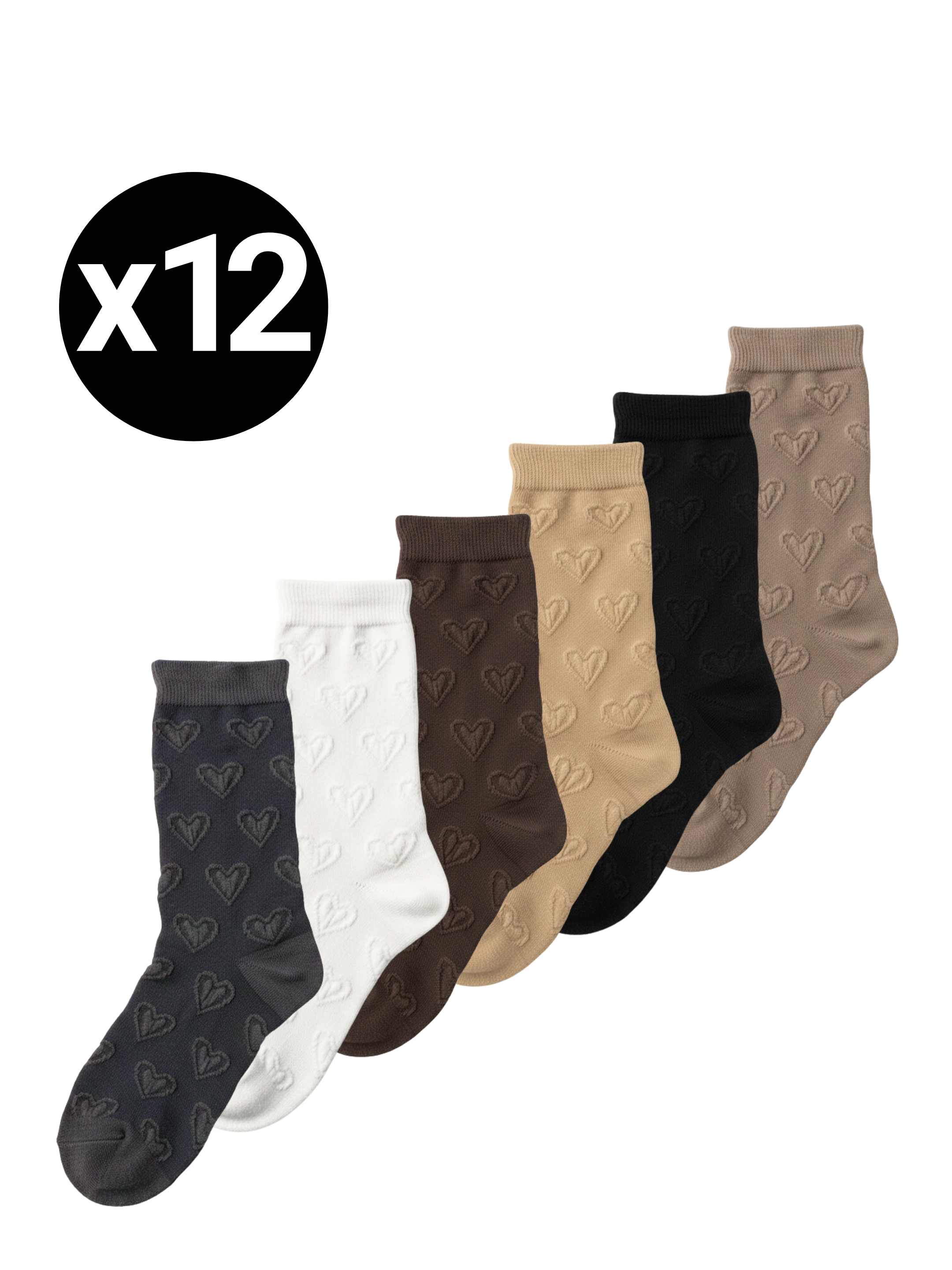 Chaussettes “Cœur” en Nylon – 35/40