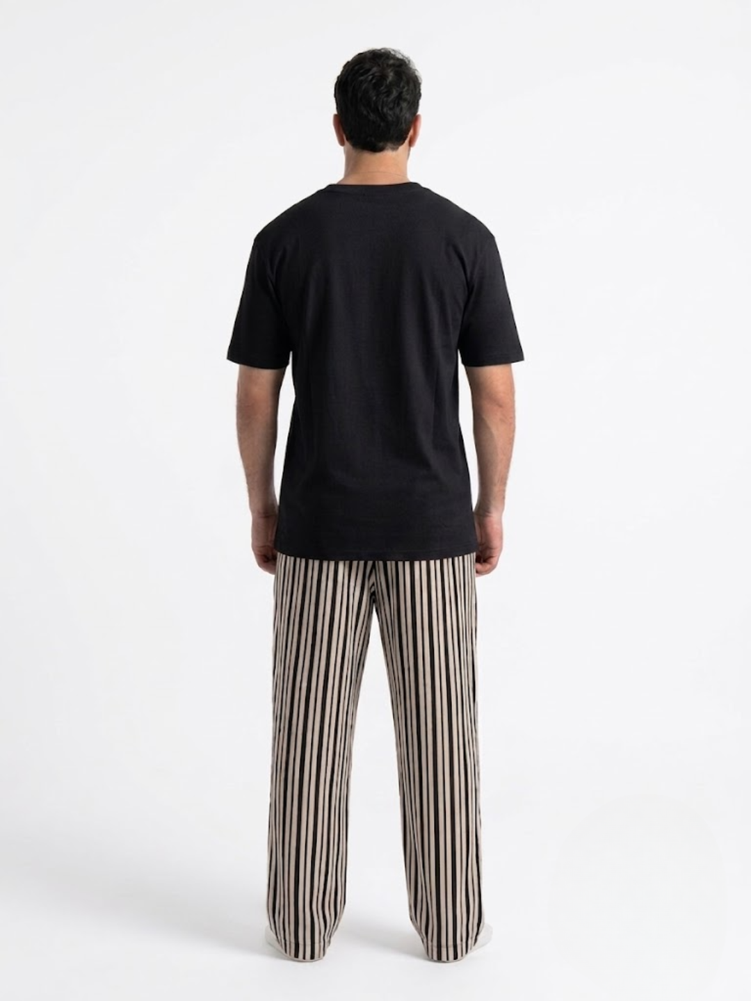 Ensemble Pyjama Rayé Homme – Noir