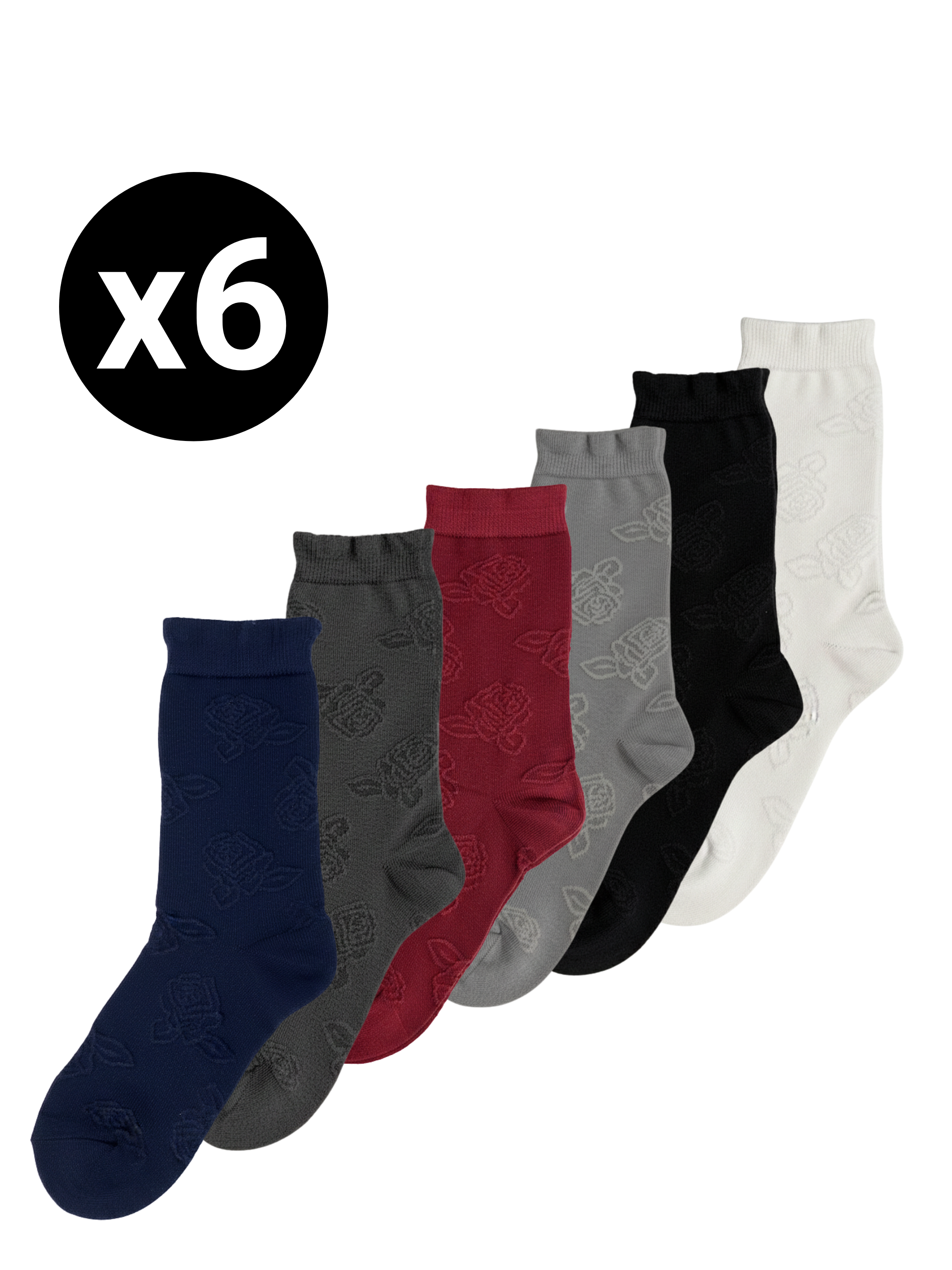 Chaussettes “Rose” en Nylon – 35/40