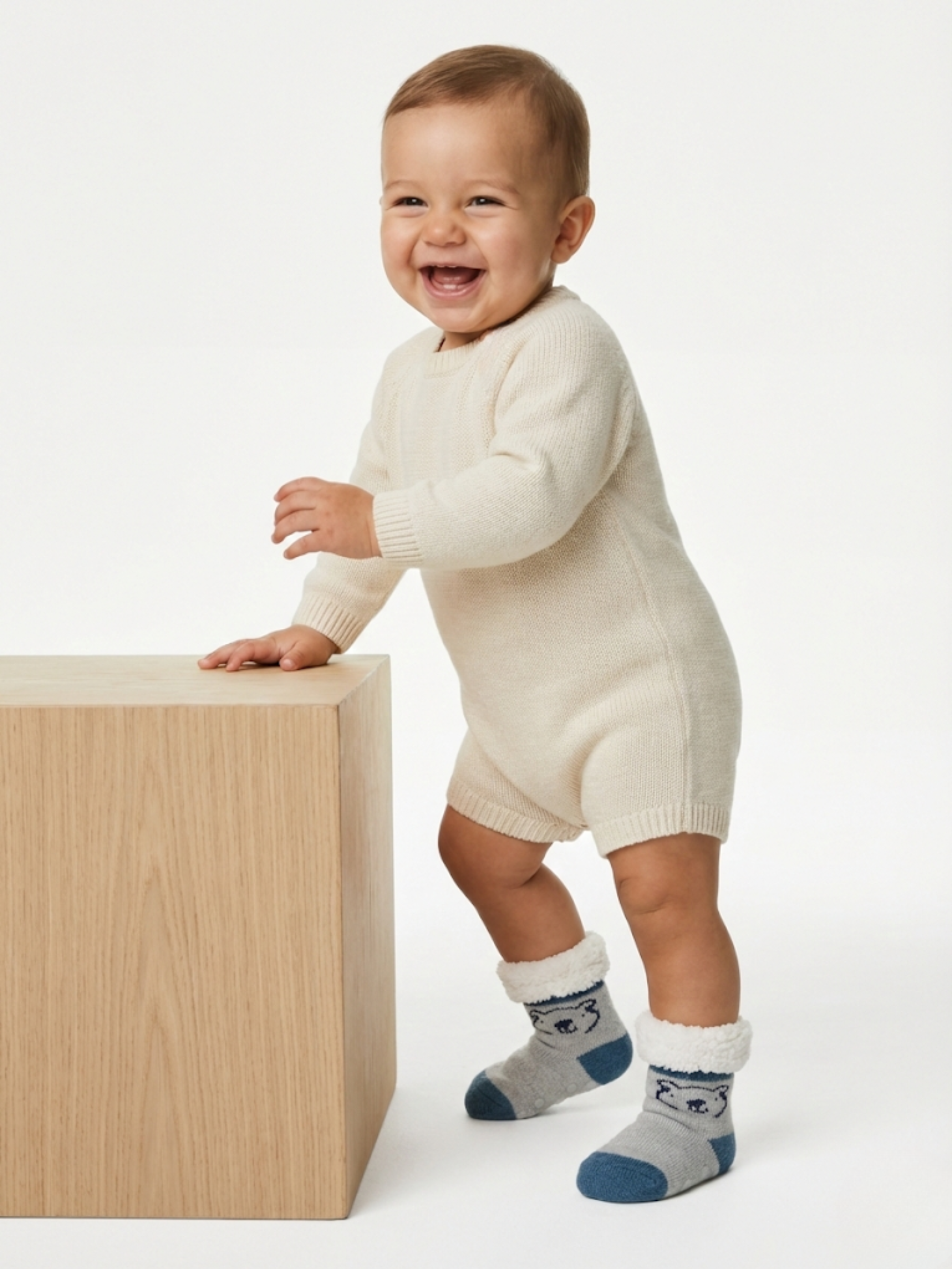 Chaussettes Sherpa Bébé Garçon – Pack (x6)