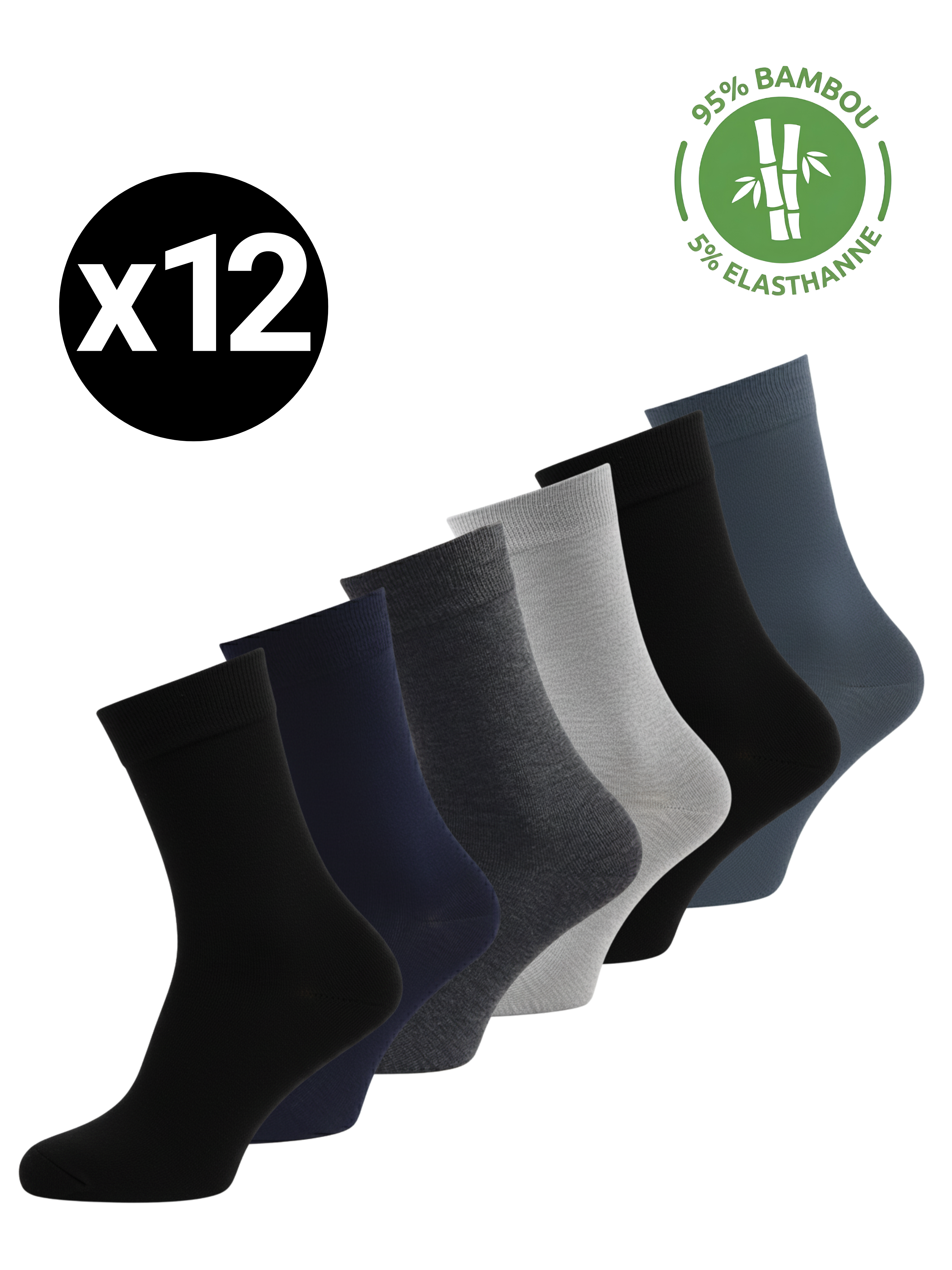 Chaussettes en Bambou – 40/46