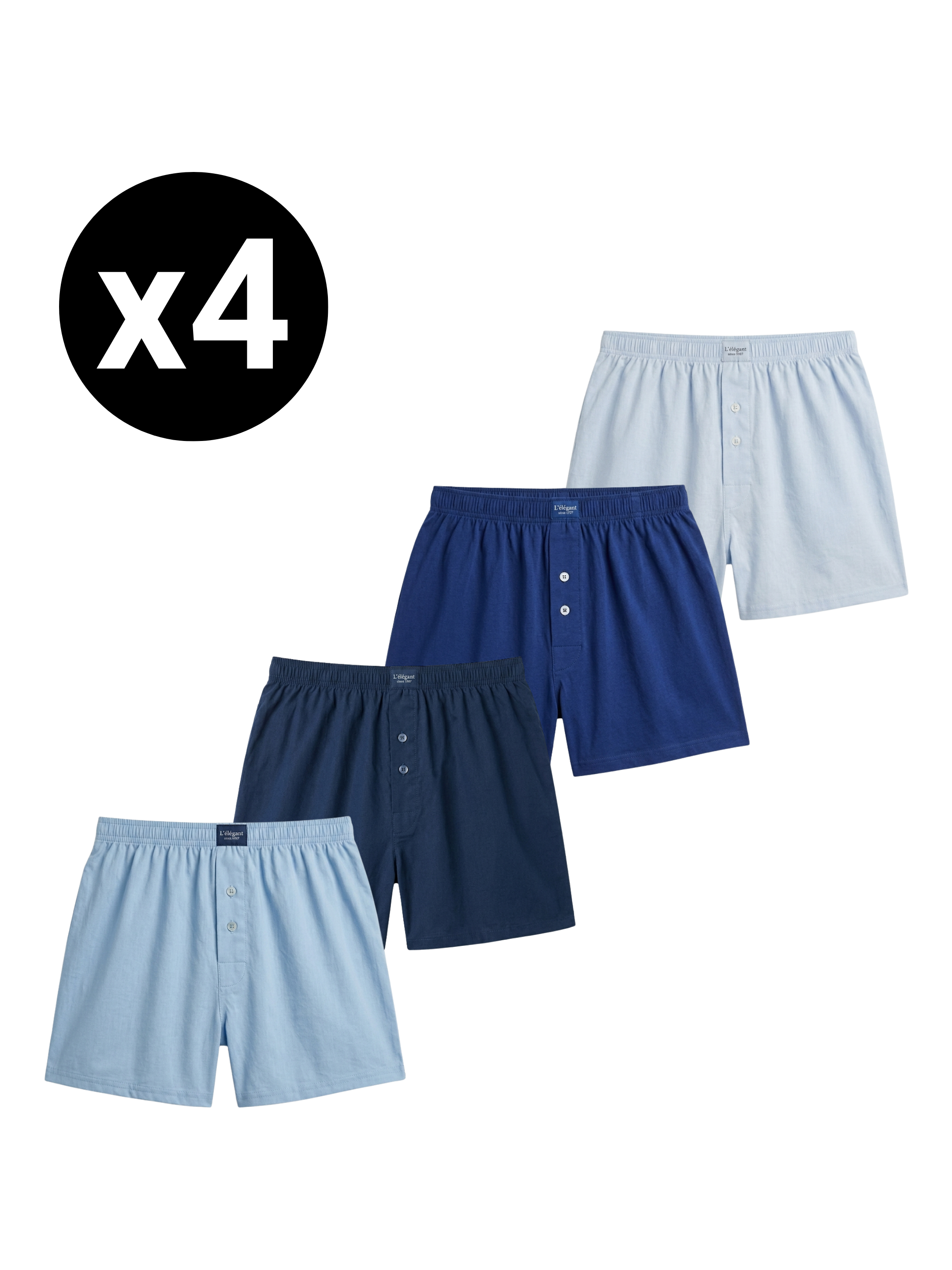 Caleçons Basic Homme – Pack (x4)