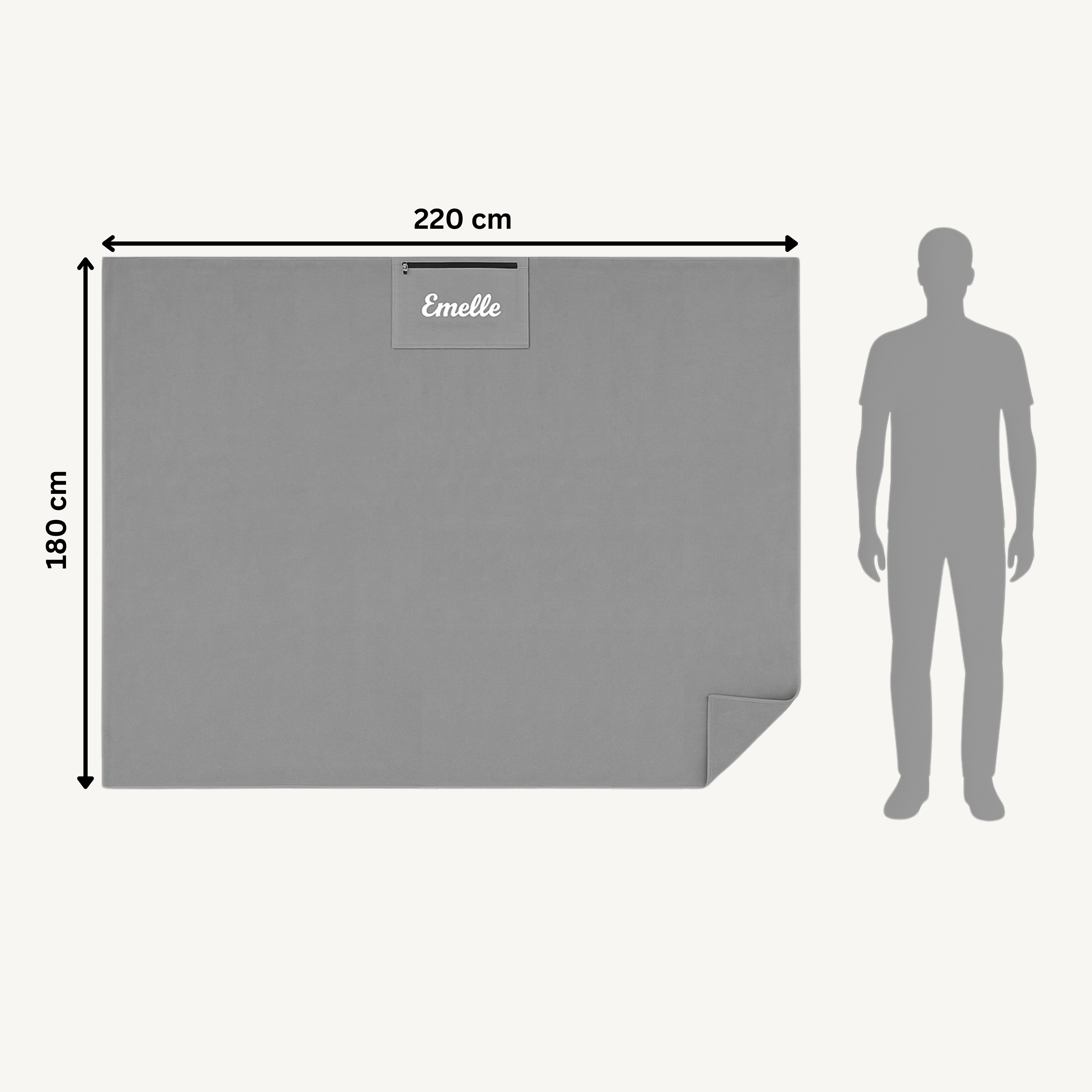 Pack deux Serviette Geante (2m20/1m80)