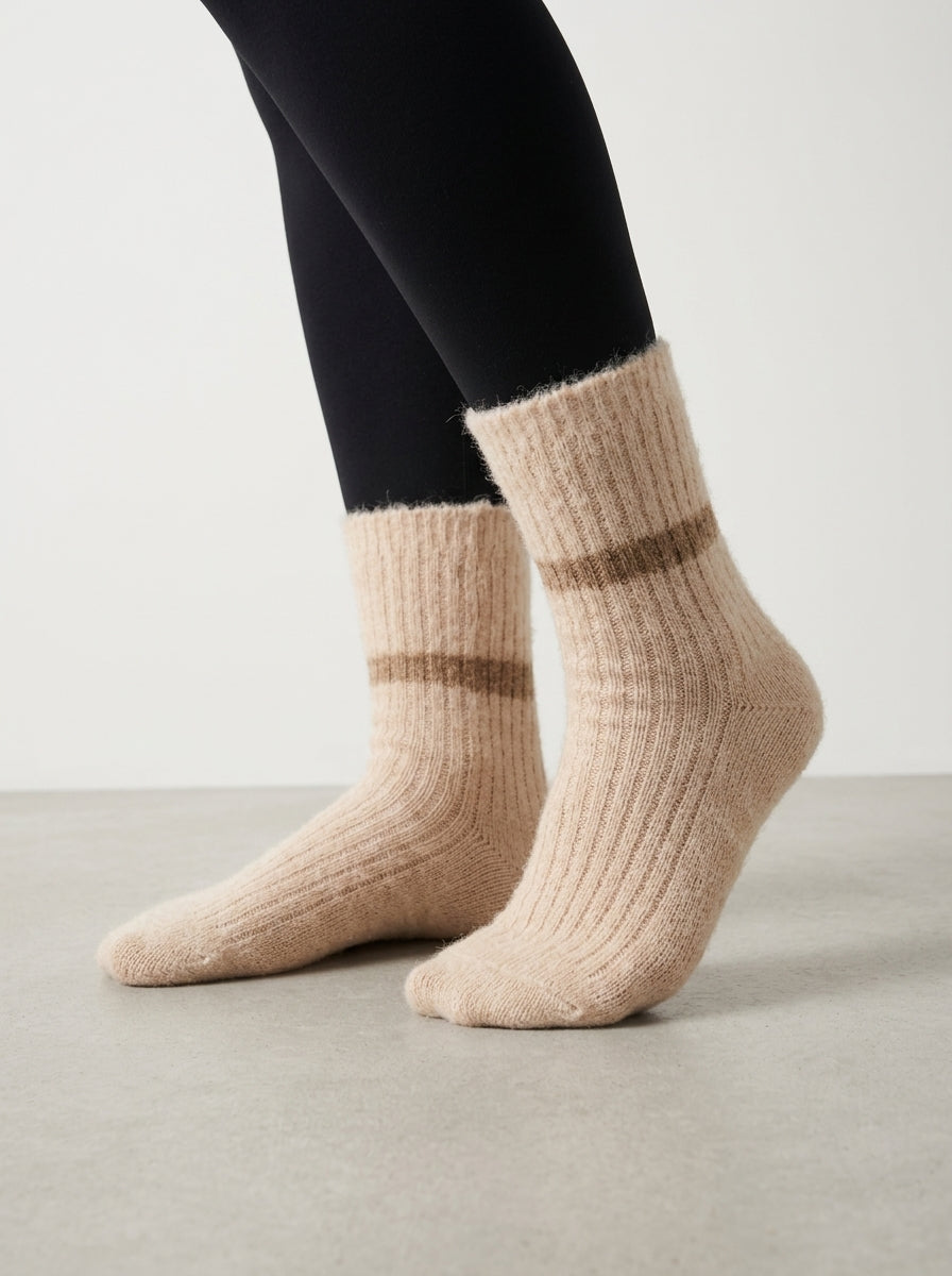 Chaussettes Chinées en Laine – 35/40