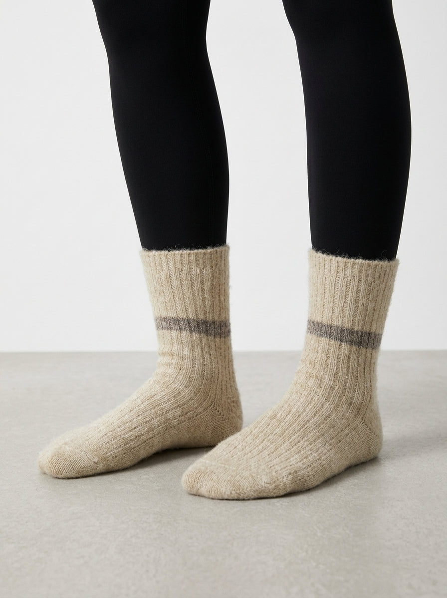 Chaussettes Chinées en Laine – 35/40