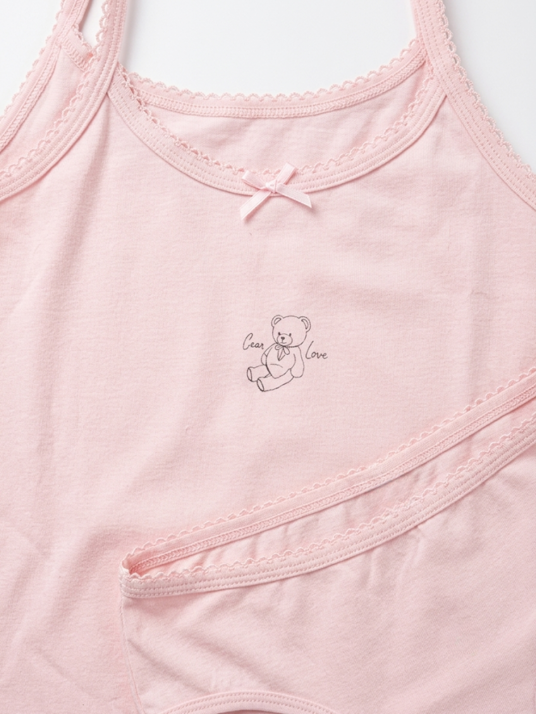 Ensemble Fille en Coton "Ourson" – Pack (x2)