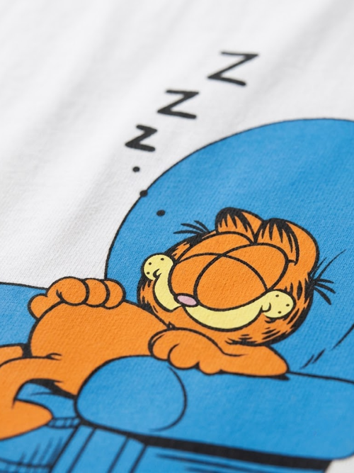 T-shirt Oversize Garfield™ pour Femme – Blanc
