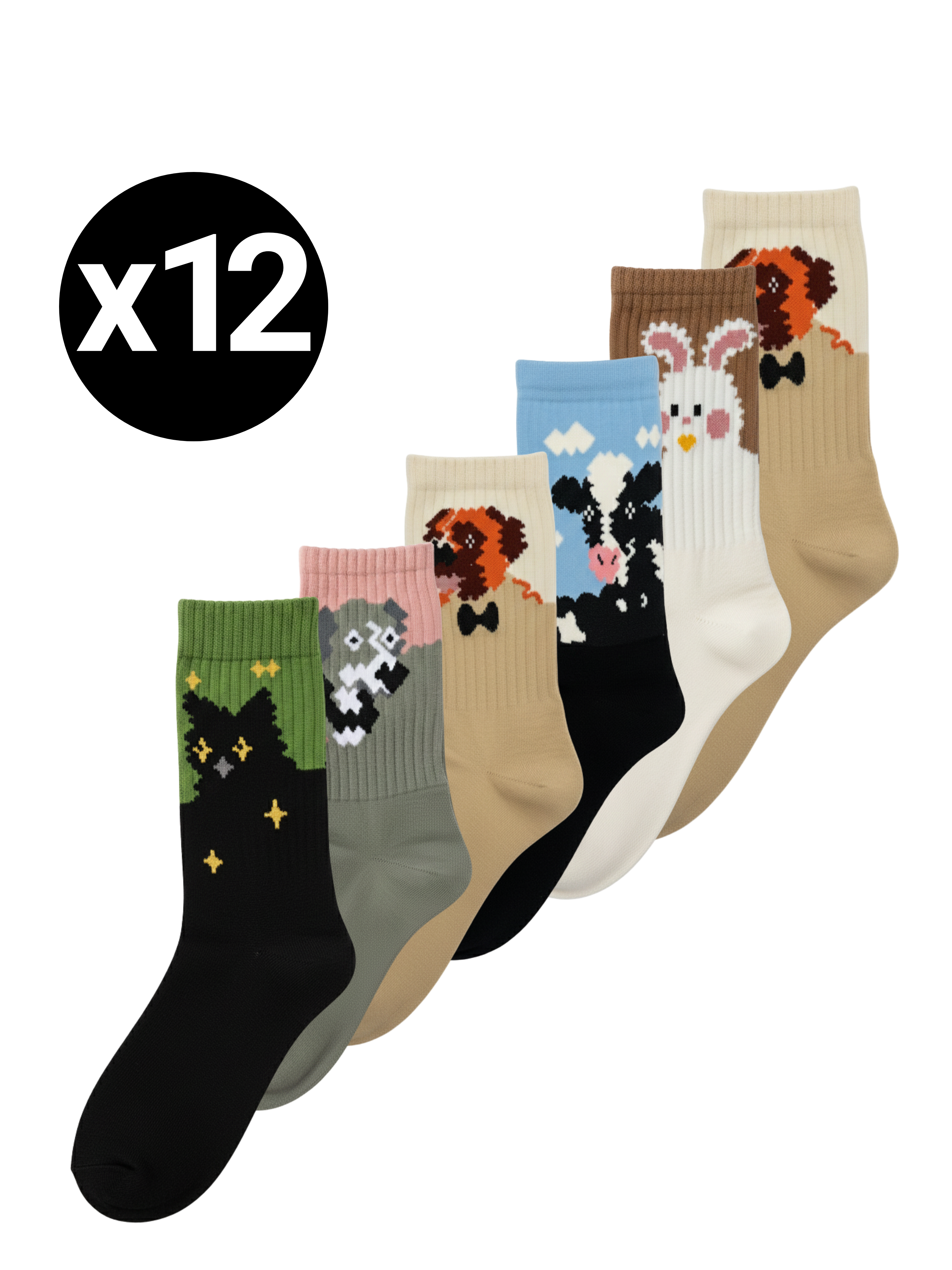 Chaussettes en Coton Fantaisie – 35/40
