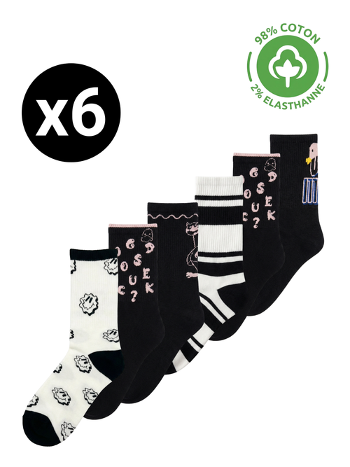 Chaussettes 'Graffiti' en Coton – 35/40