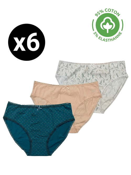 Slips Femme Classiques - Pack (x6)