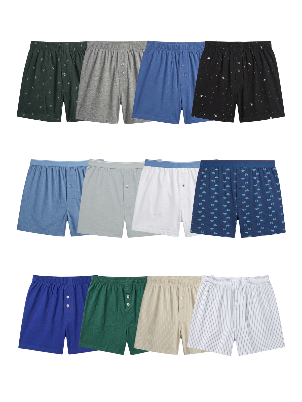 Caleçons Homme Aisance Absolue - Pack (x12)