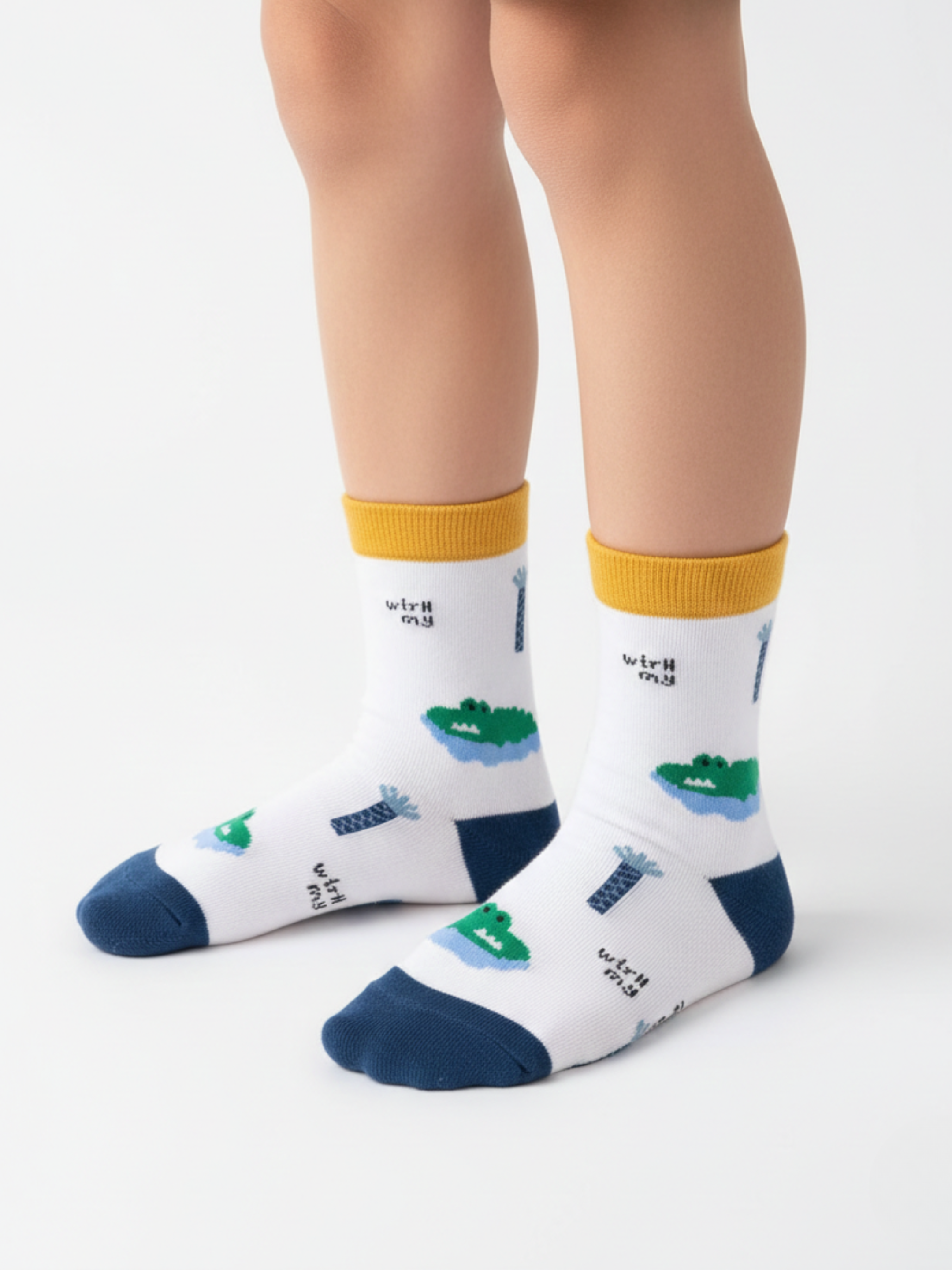 Chaussettes Coton 'Crocodile' – Pack (x12)