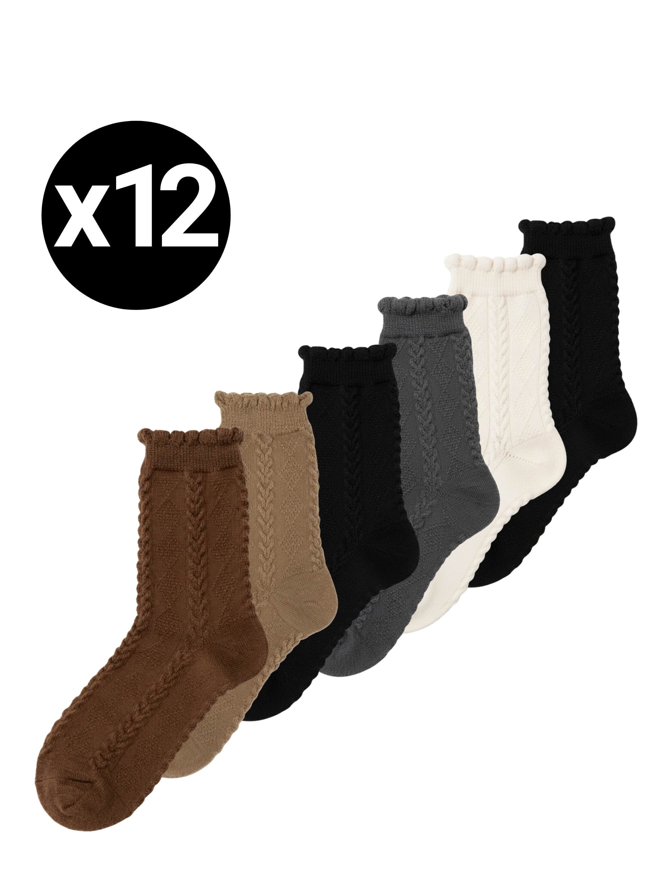 Chaussettes Douces à Torsades – 35/40