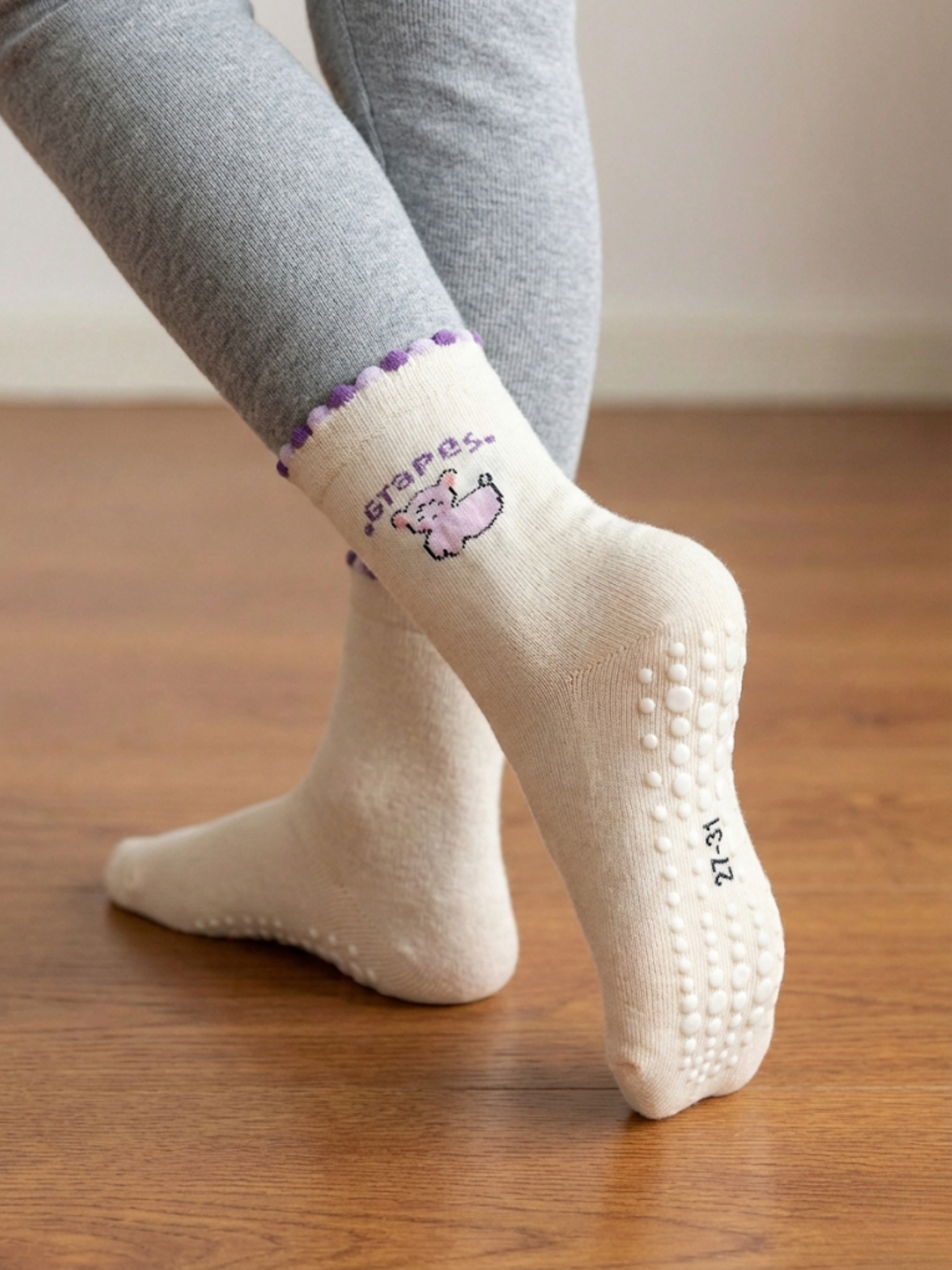 Chaussettes Antidérapantes Fille – Pack (x12)