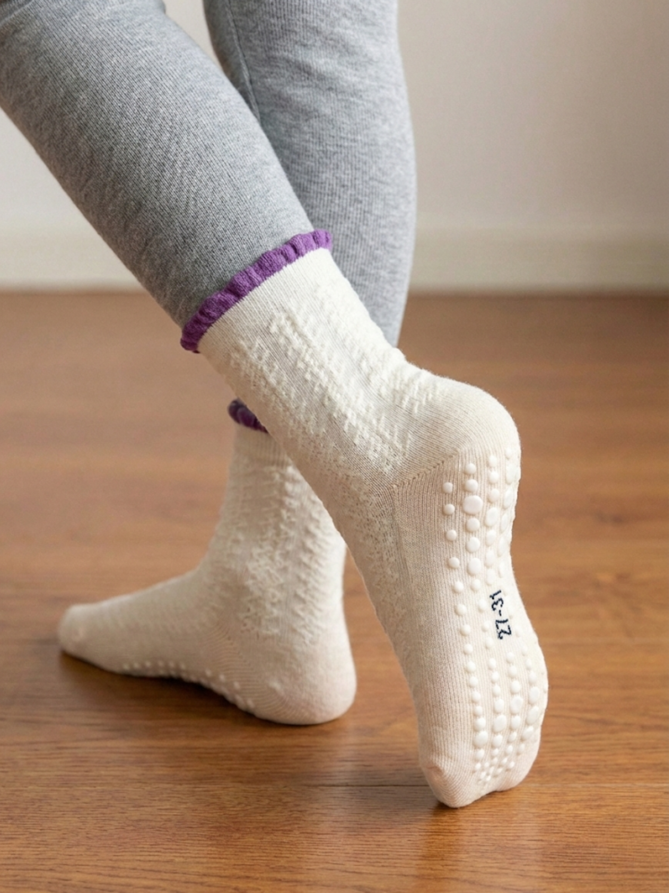 Chaussettes Antidérapantes Fille – Pack (x12)