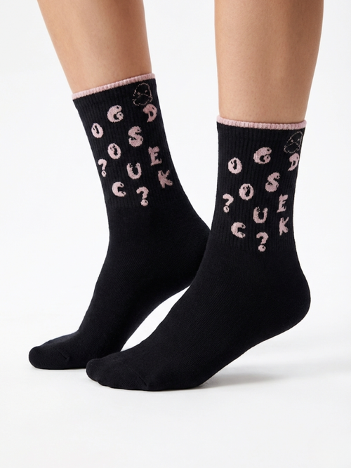 Chaussettes 'Graffiti' en Coton – 35/40