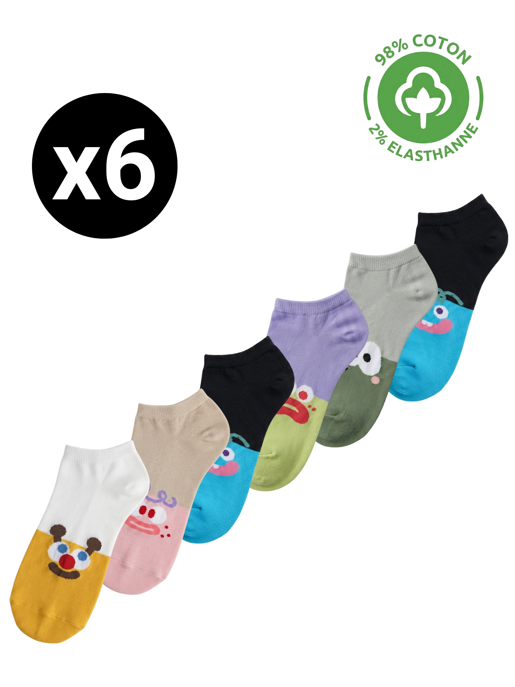 Socquettes en Coton 'Cartoon' – 35/40
