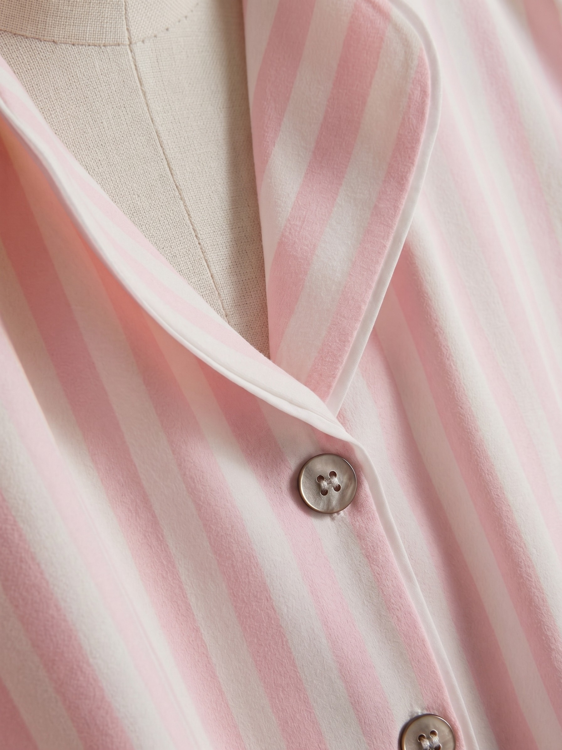Ensemble Pyjama Court Rayé Douceur – Rose