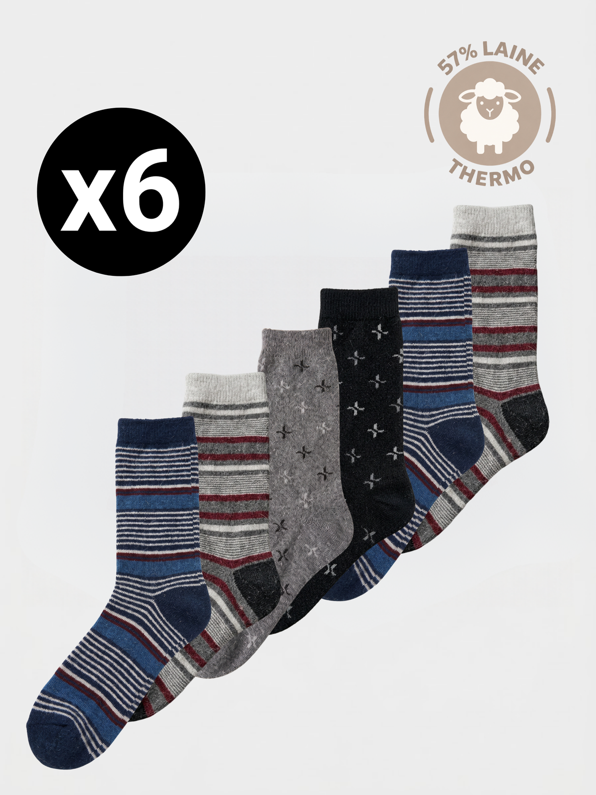 Chaussettes Classiques en Laine – 40/46