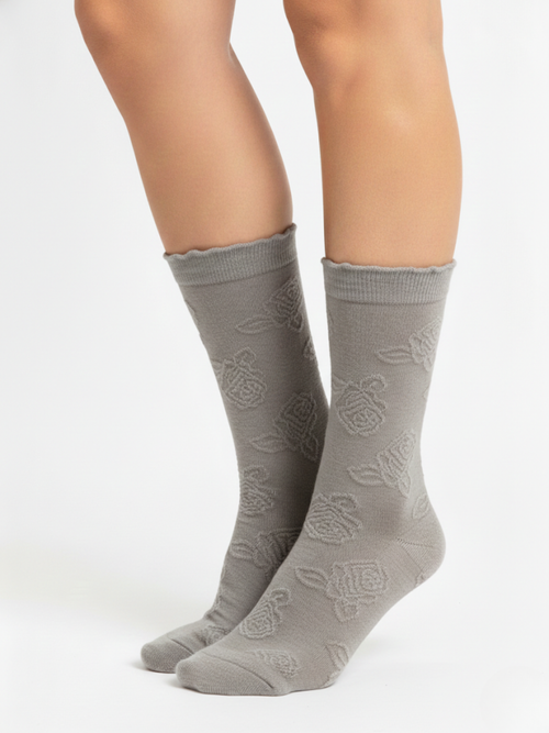Chaussettes “Rose” en Nylon – 35/40