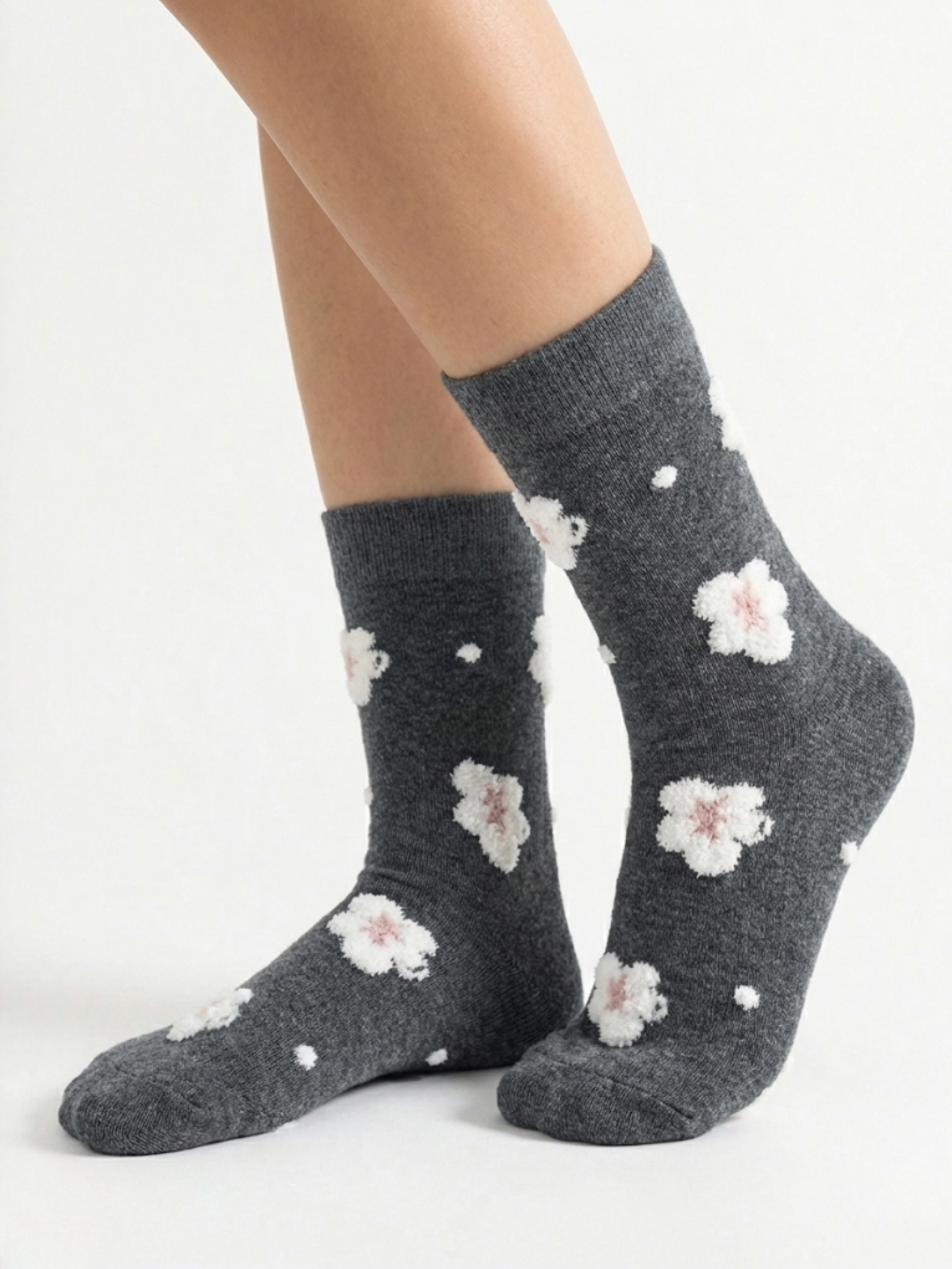 Chaussettes en Coton 'Florale' – 35/40