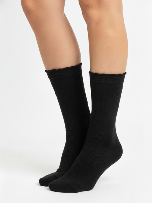 Chaussettes “Rose” en Nylon – 35/40