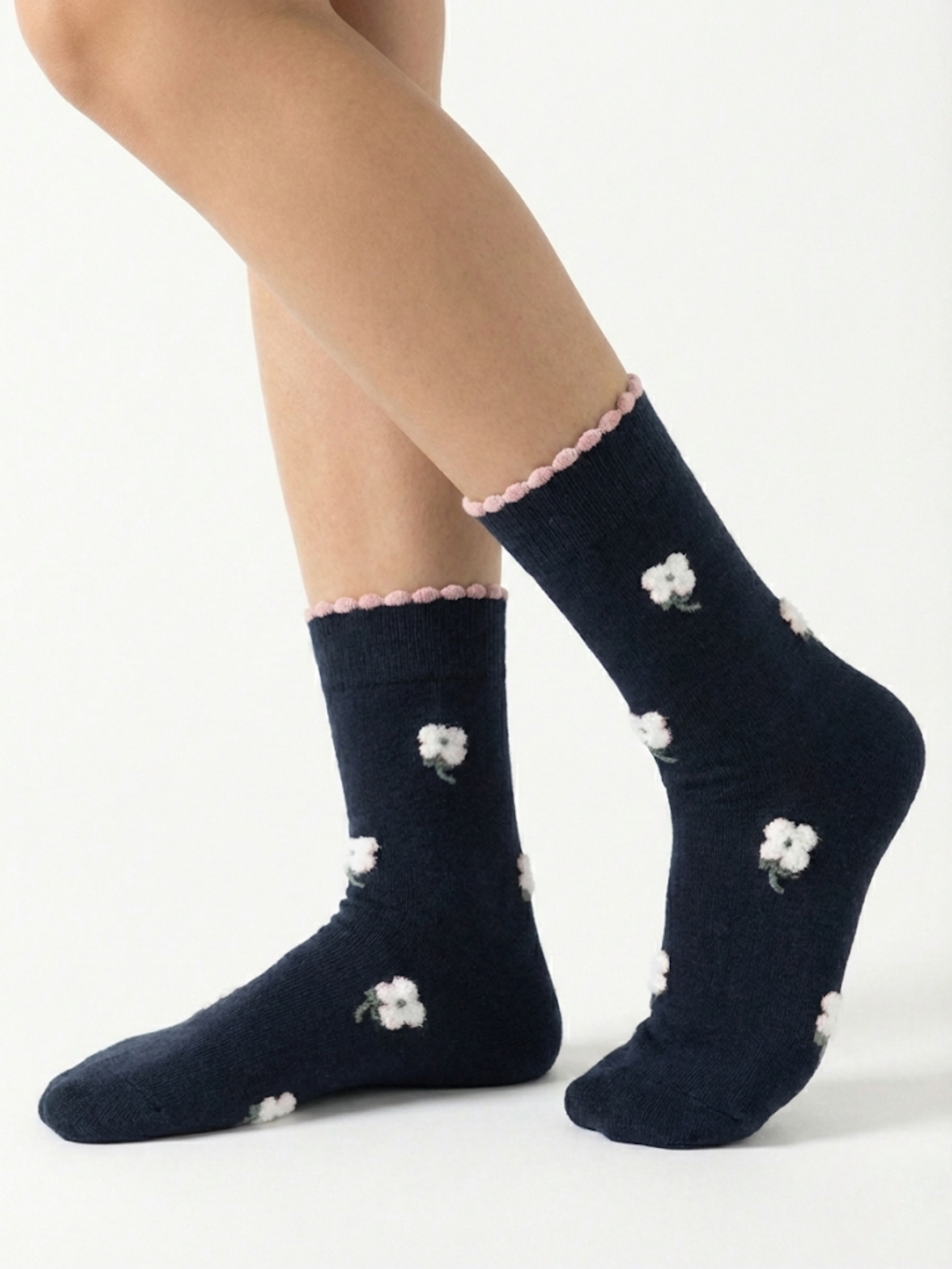 Chaussettes en Coton 'Florale' – 35/40