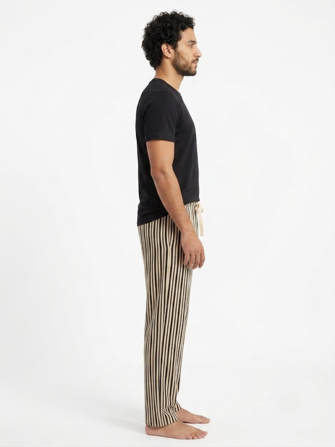 Ensemble Pyjama Rayé Homme – Noir