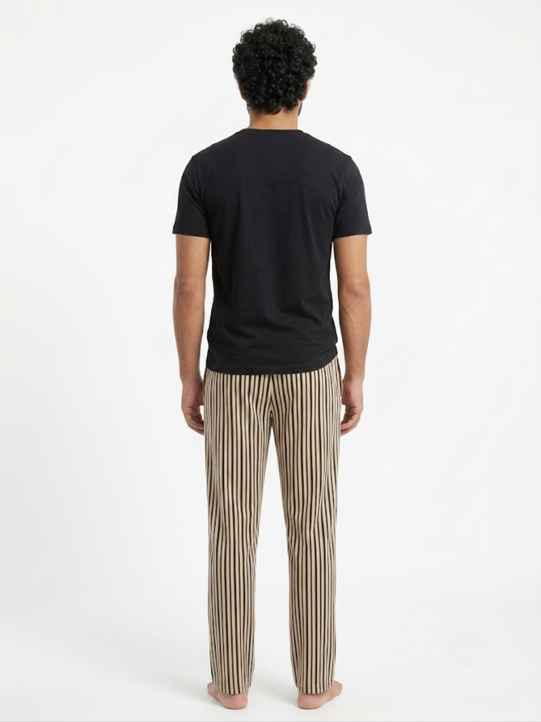 Ensemble Pyjama Rayé Homme – Noir