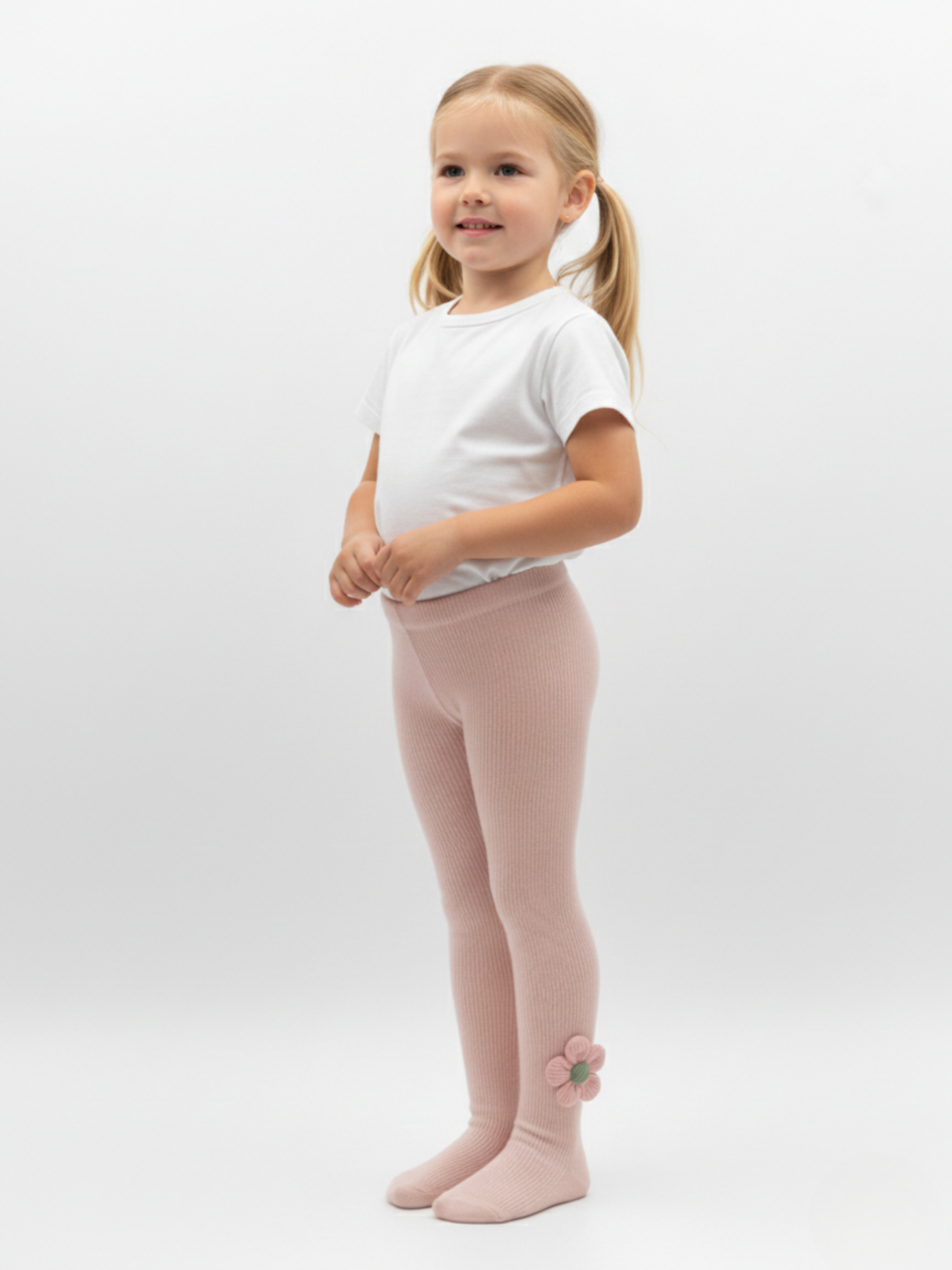 Collants 'Fleur' en Coton