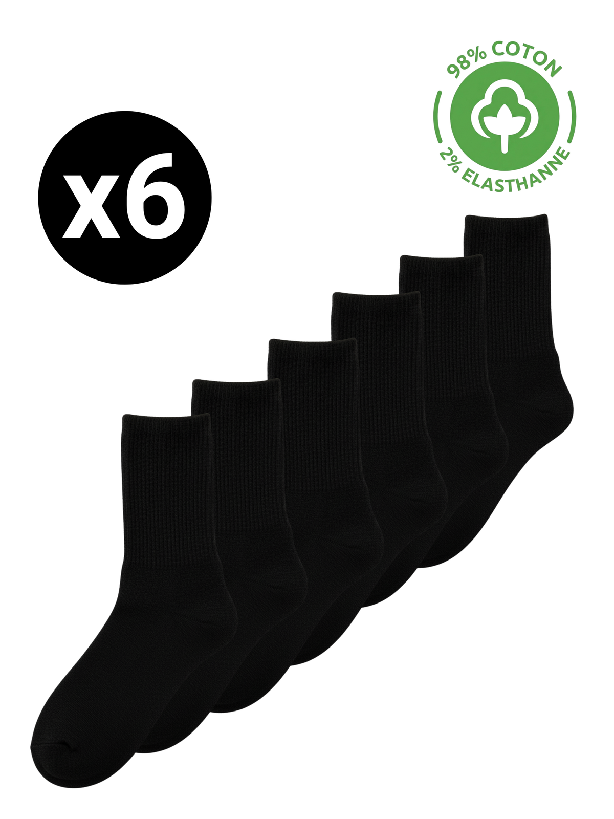 Chaussettes Essentielles en Coton – 40/46