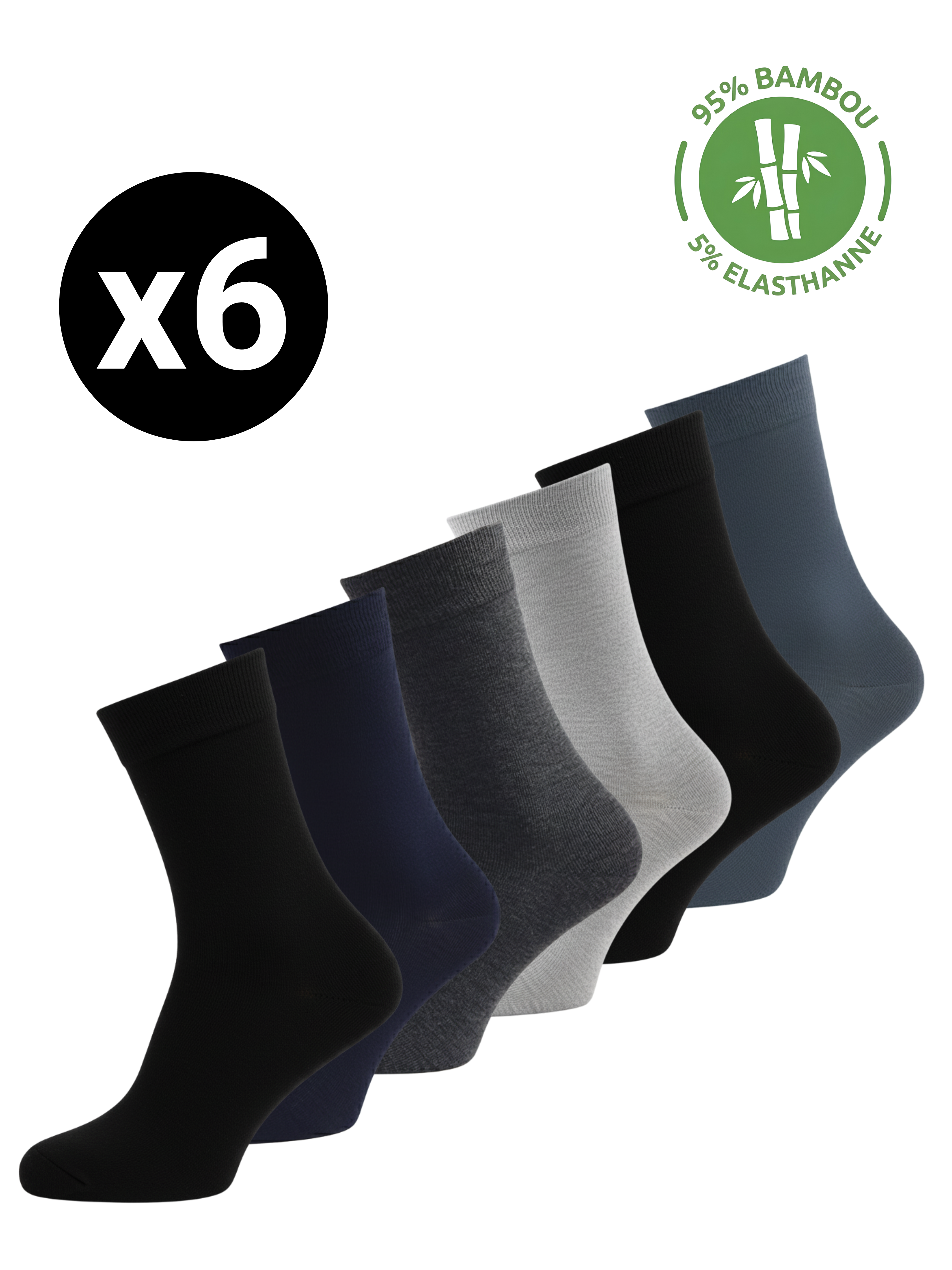 Chaussettes en Bambou – 40/46