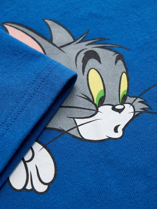 T-shirt Oversize Tom & Jerry™ pour Femme – Bleu