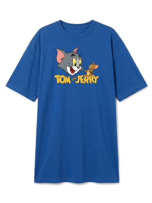 T-shirt Oversize Tom & Jerry™ pour Femme – Bleu