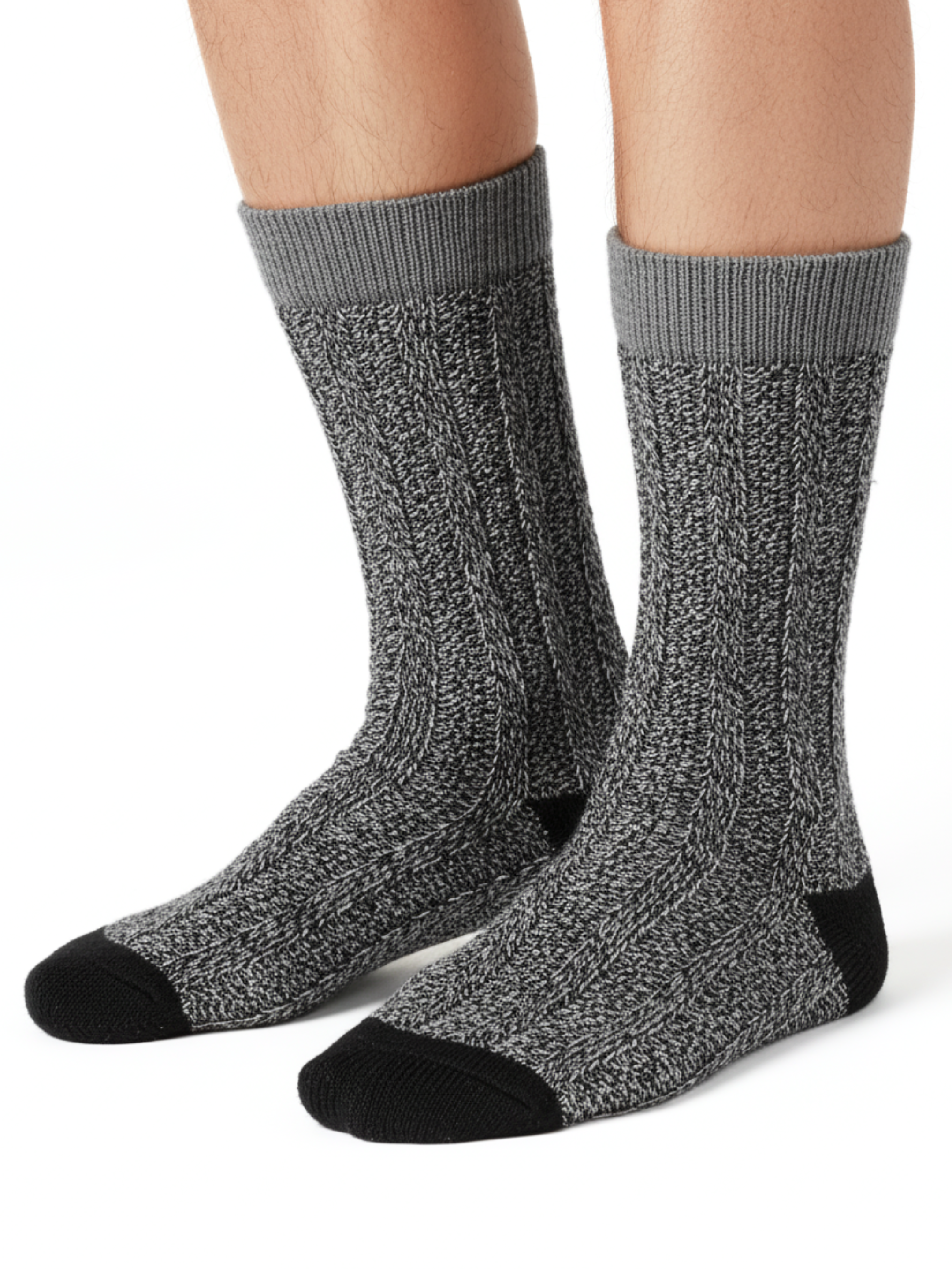 Chaussettes Cachemire Texturées