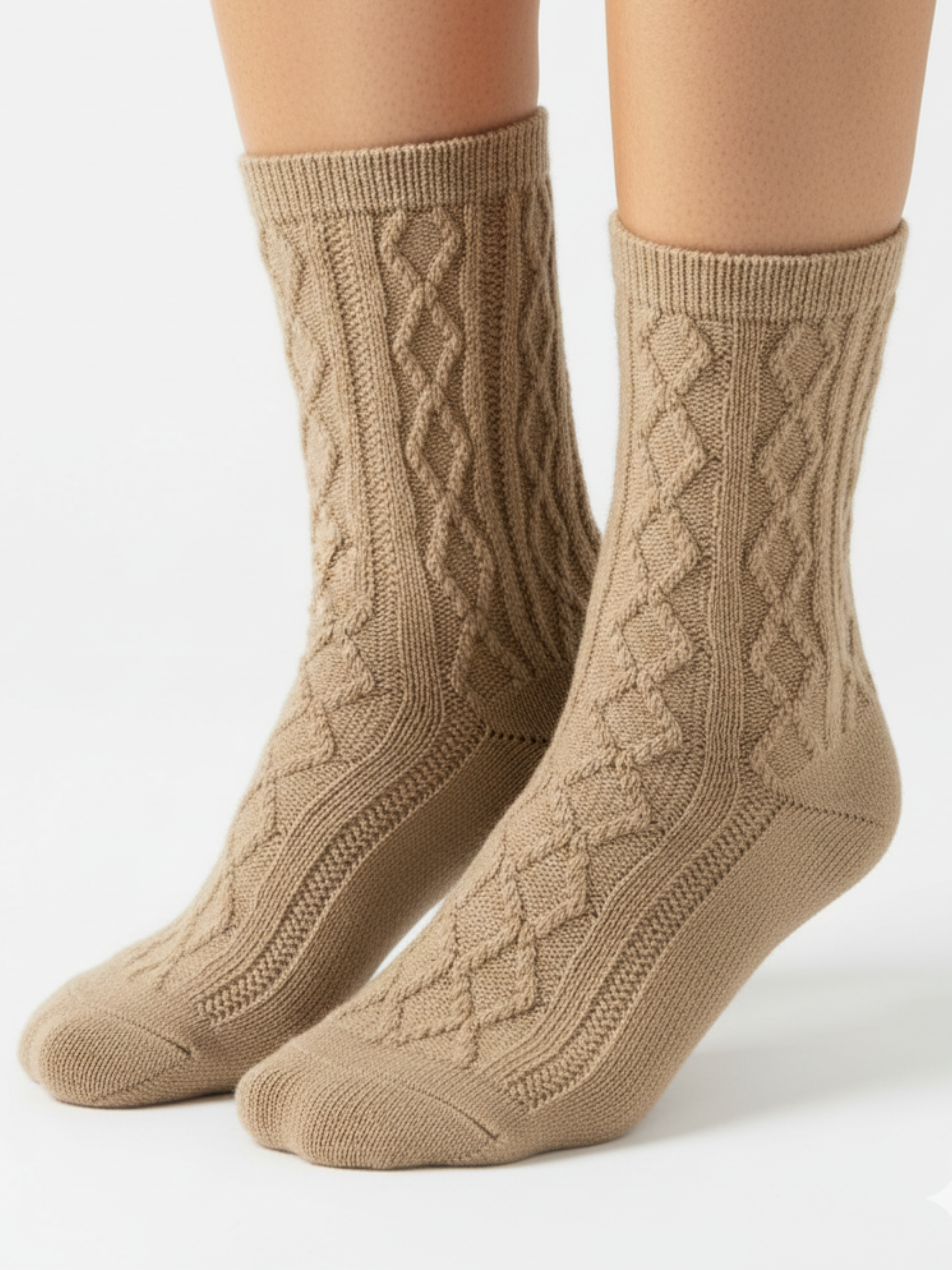 Chaussettes Douces à Torsades