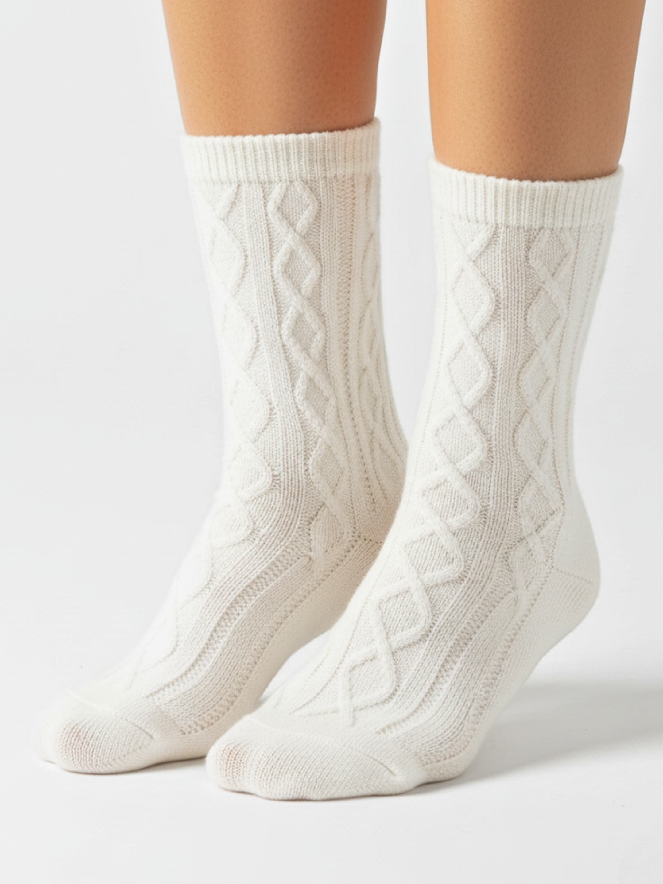 Chaussettes Douces à Torsades