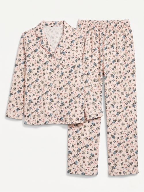 Ensemble Pyjama Fleuri – Rose